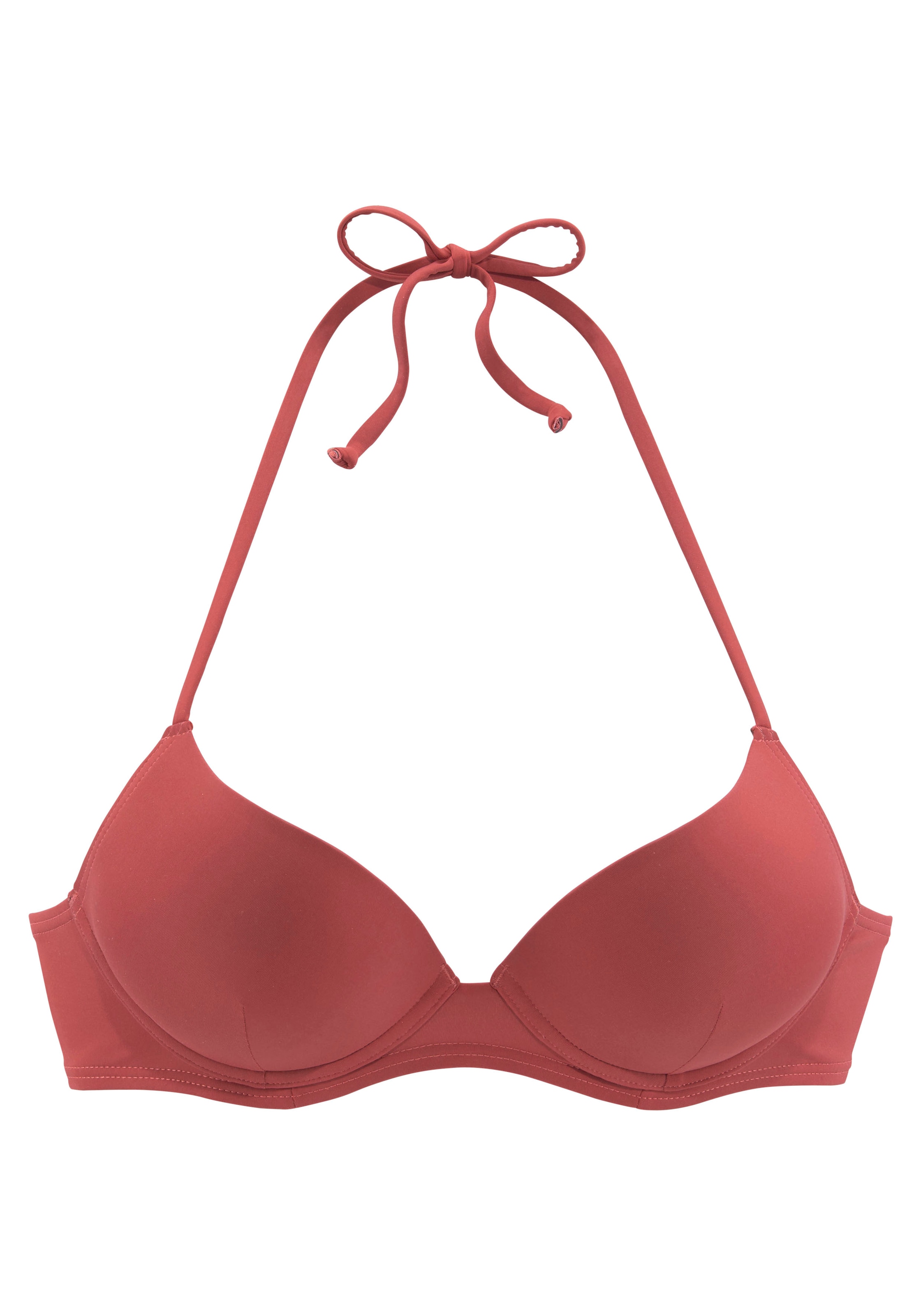 LASCANA Push-Up-Bikini-Top »Shiva«, in trendiger Unifarbe