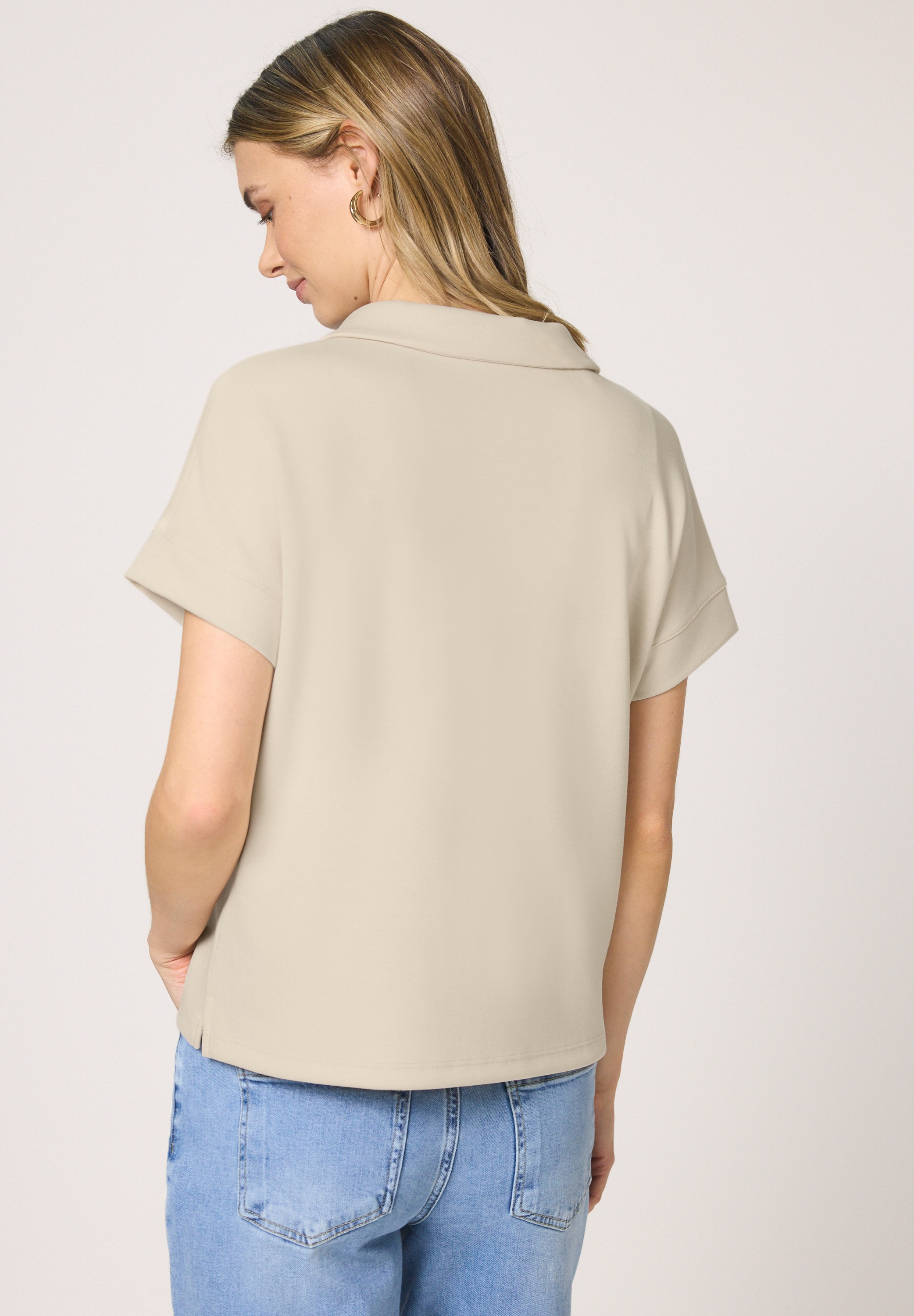 STREET ONE T-Shirt mit Ripp-Details