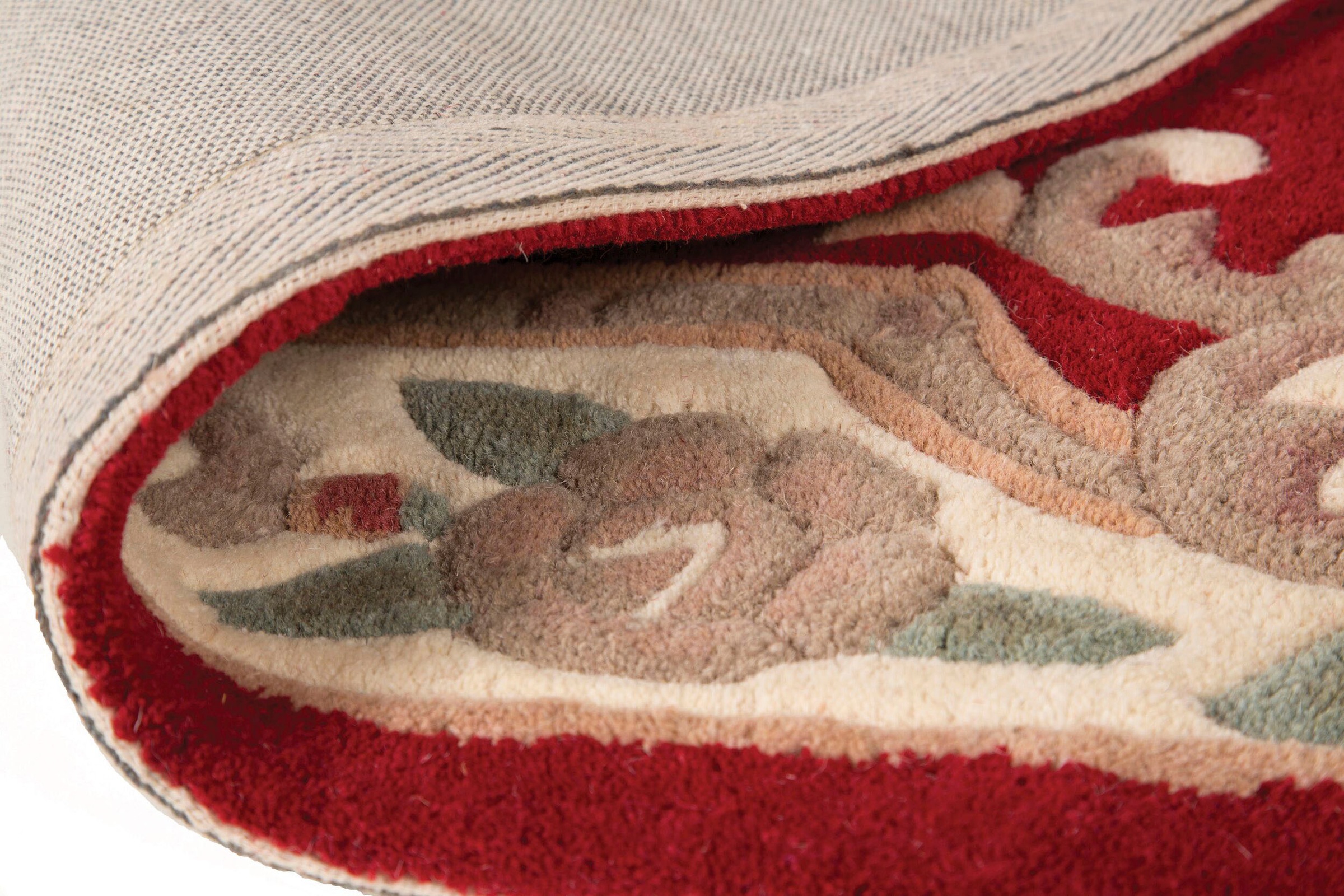 FLAIR RUGS Wollteppich "Aubusson" rechteckig 10 mm Höhe Wolle, Teppich, Woh günstig online kaufen