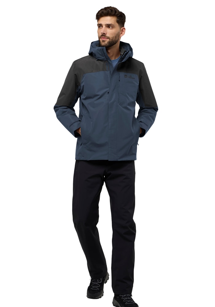 Jack Wolfskin 3-in-1-Funktionsjacke »ROMBERG 3IN1 JKT M«, mit Kapuze