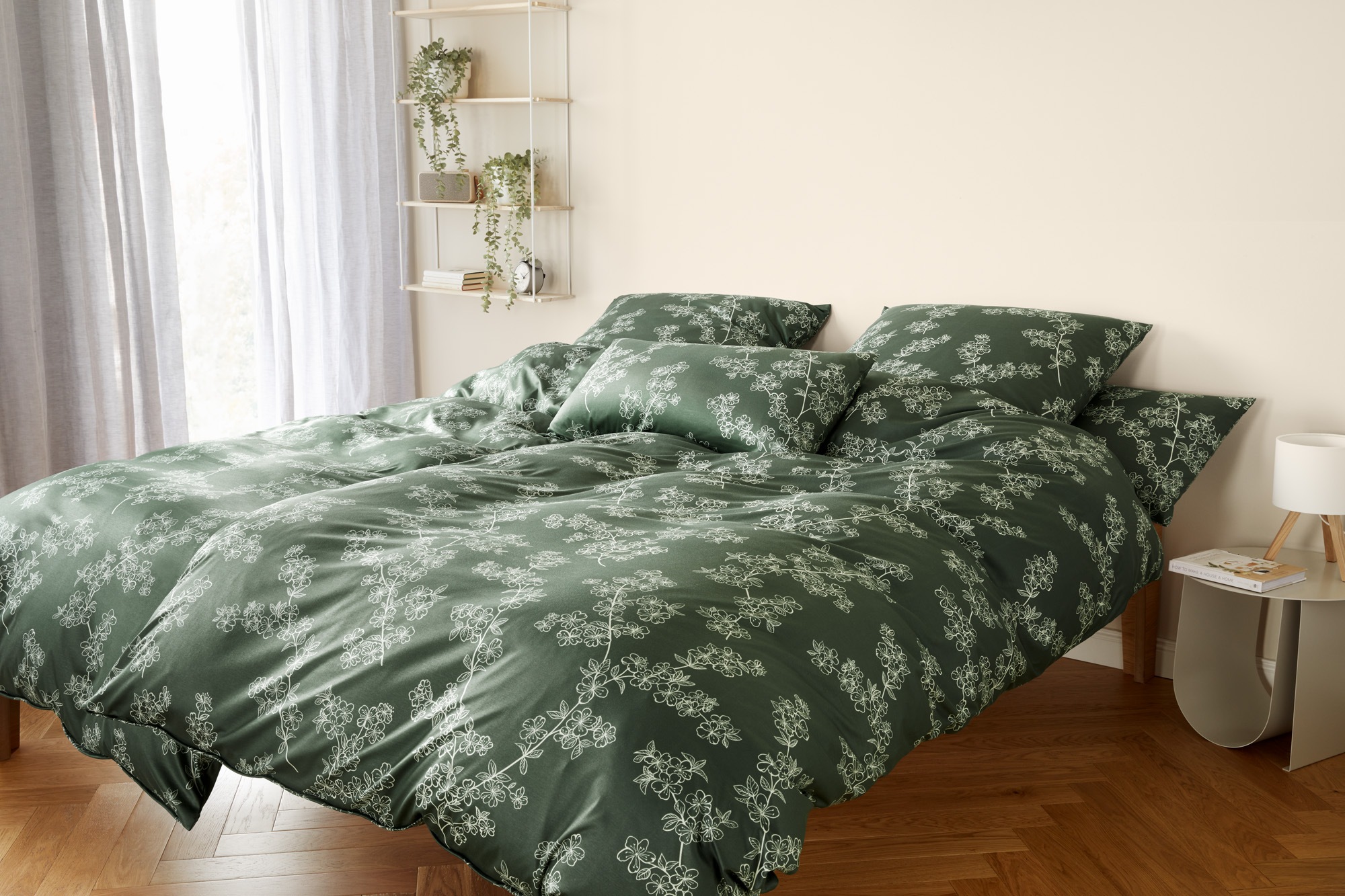 Elegante Bettwäsche "Cherry Blossom" 2 Stk. tlg. angenehmes Hautgefühl günstig online kaufen