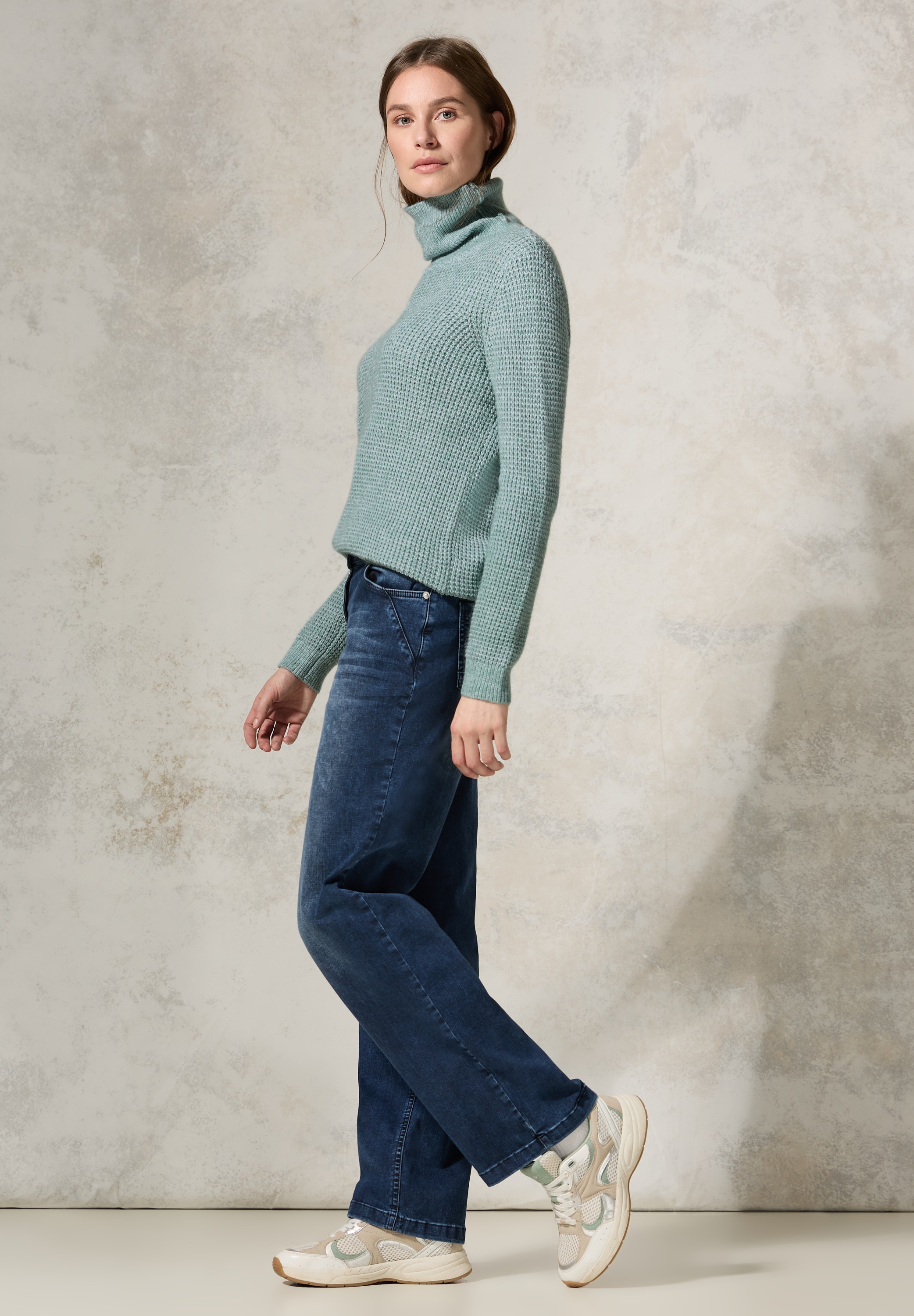 Cecil Rollkragenpullover, im soften Baumwoll-Mix
