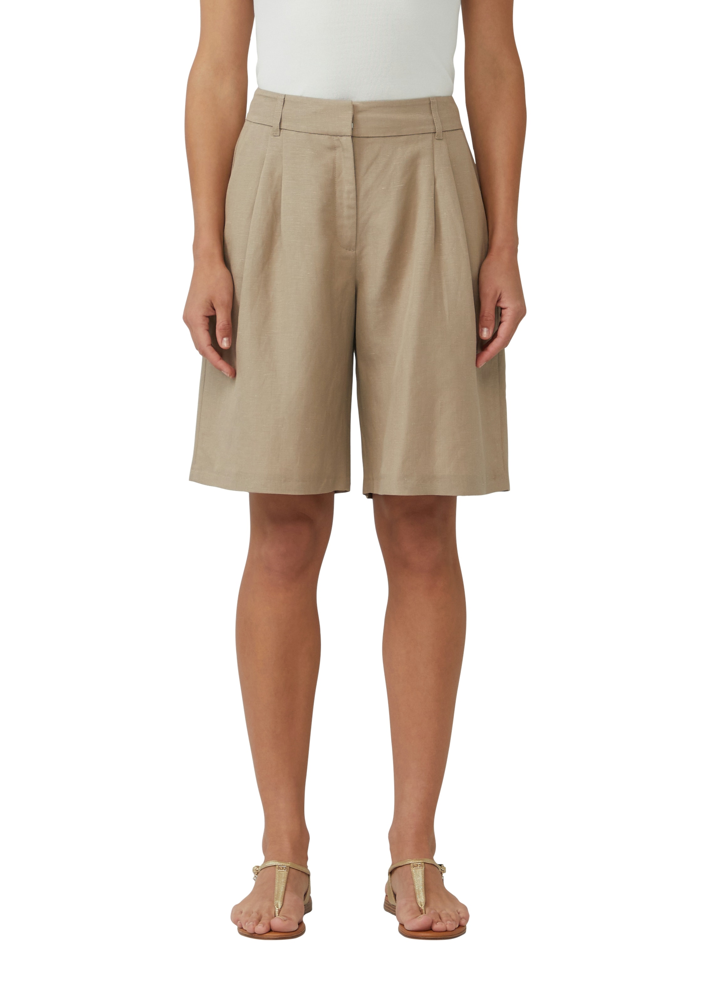 s.Oliver BLACK LABEL Bermudas, aus Leinenmix günstig online kaufen
