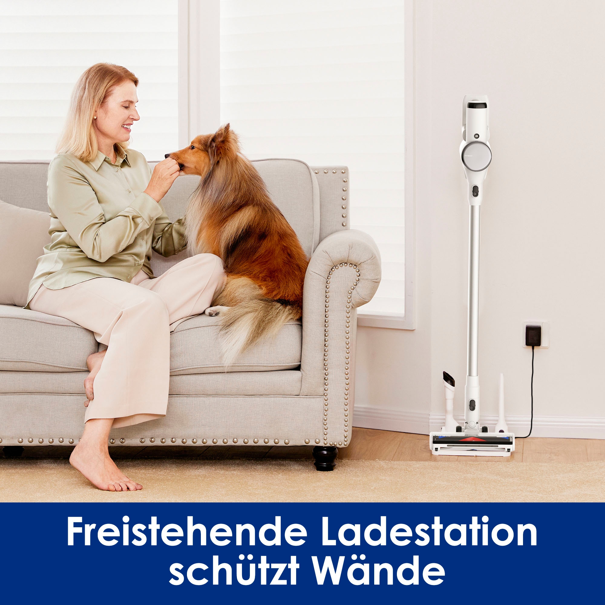Tineco Akku-Stielstaubsauger »Pure One Air PET+«, autom. Anpassung der Saugleistung, Anti-Verhedderungsbürste Tierhaare