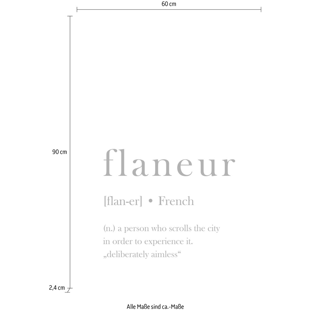 queence Acrylglasbild »flaneur«