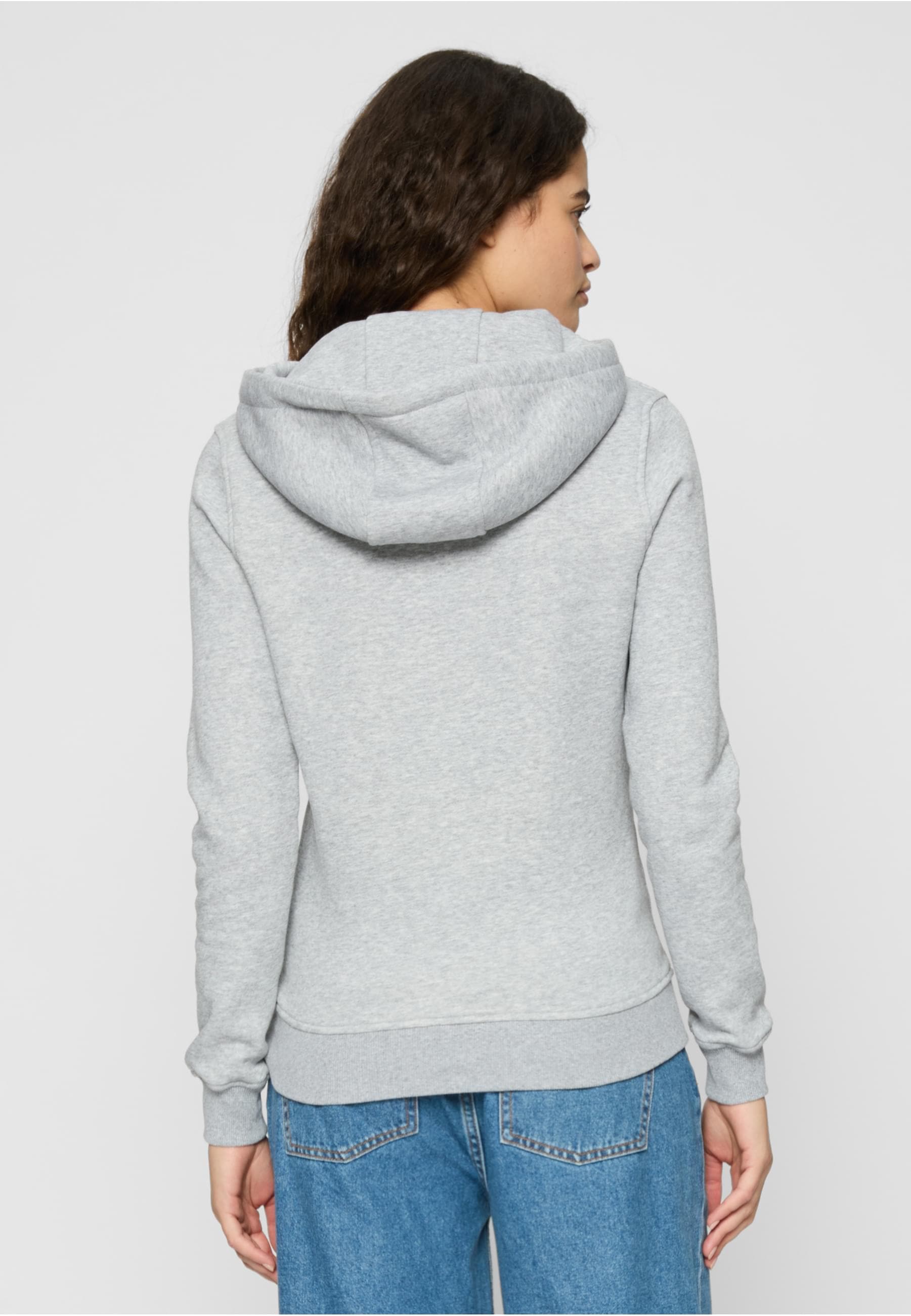 MisterTee Rundhalspullover »MisterTee Damen Ladies Moth Hoody«, (1 tlg.)