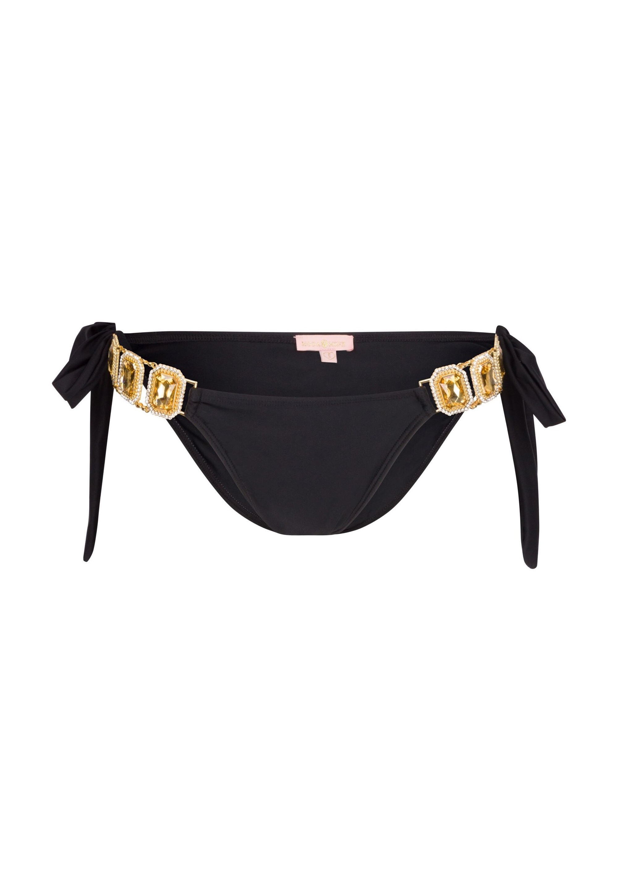Moda Minx Bikini-Hose »Boujee«, (1 St., Panty), mit seitlicher Bindung und tollem Steinbesatz