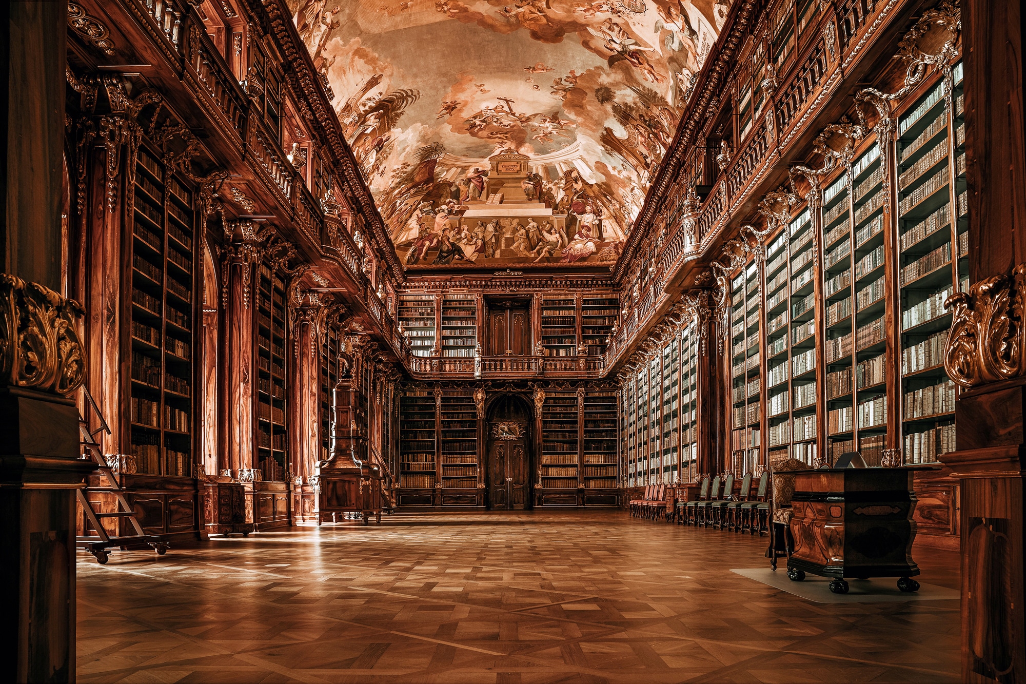 Papermoon Fototapete "ARCHITEKTUR-ALTE BIBLIOTHEK"