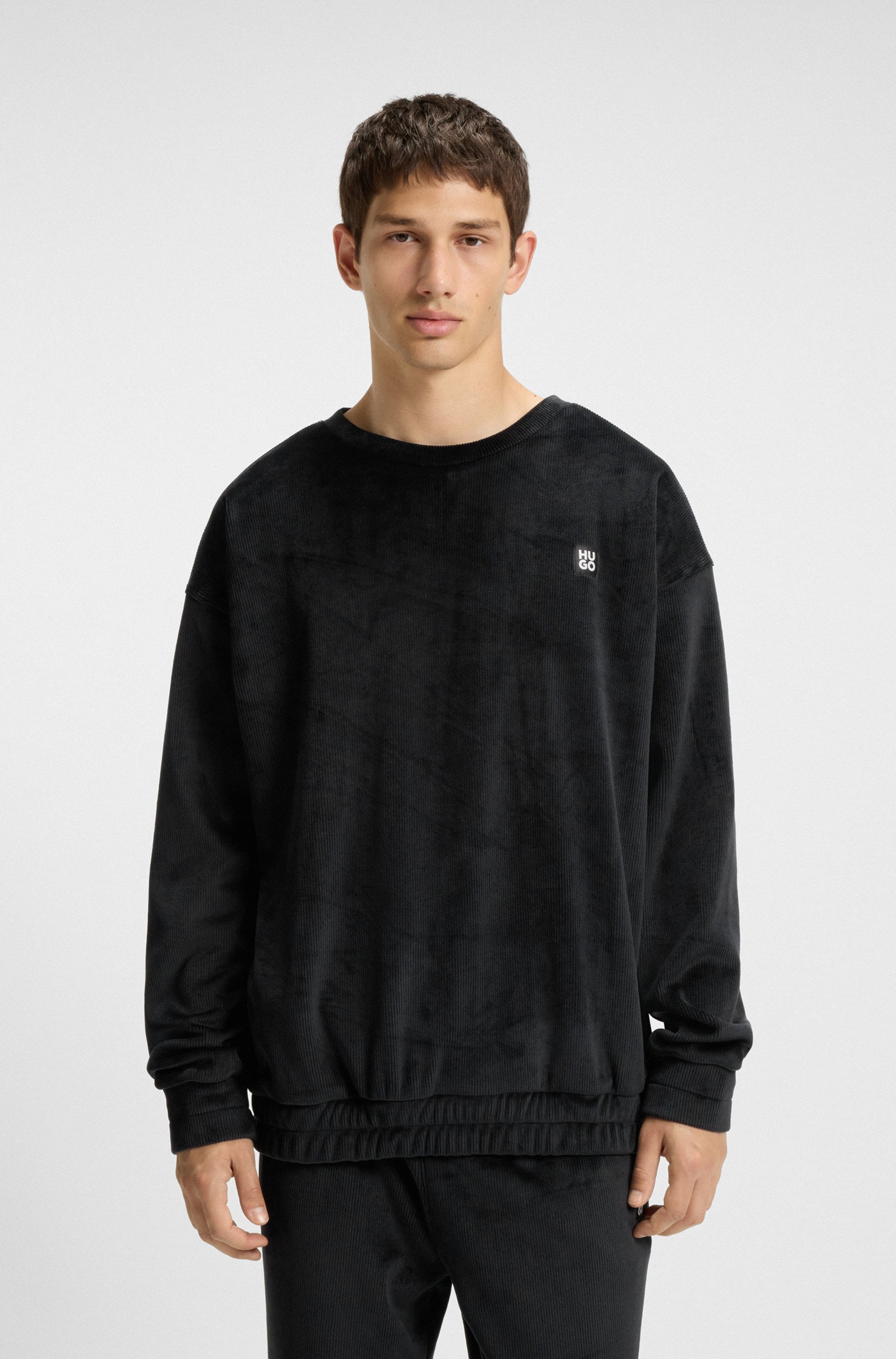 HUGO Underwear Sweatshirt, Rundhalsausschnitt, relaxed fit, elastischer Bun günstig online kaufen