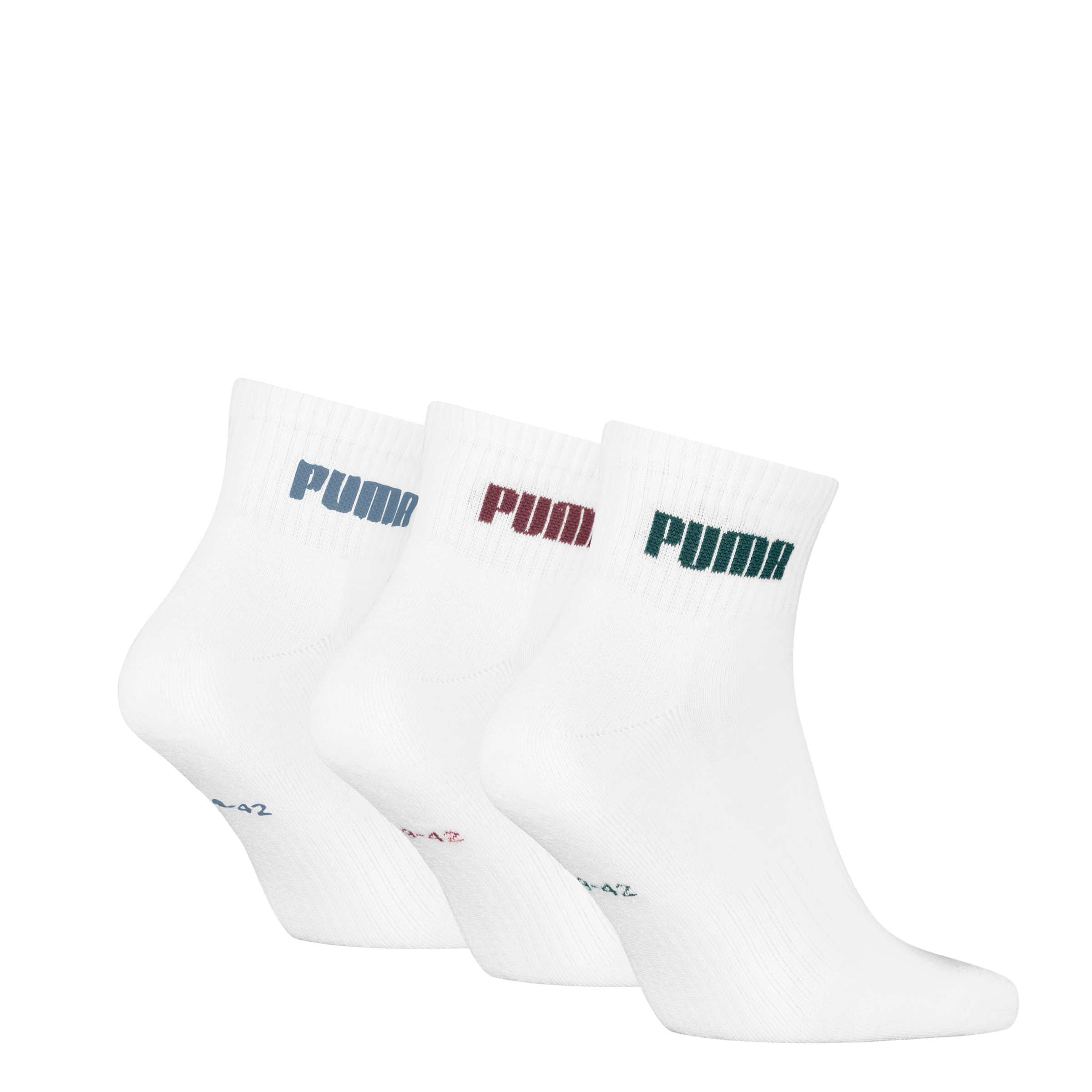 PUMA Kurzsocken »PUMA UNISEX CUSHIONED NEXT QUARTER 3P«, (3 Paar, 3 Paar), mit gepolsterter Sohle