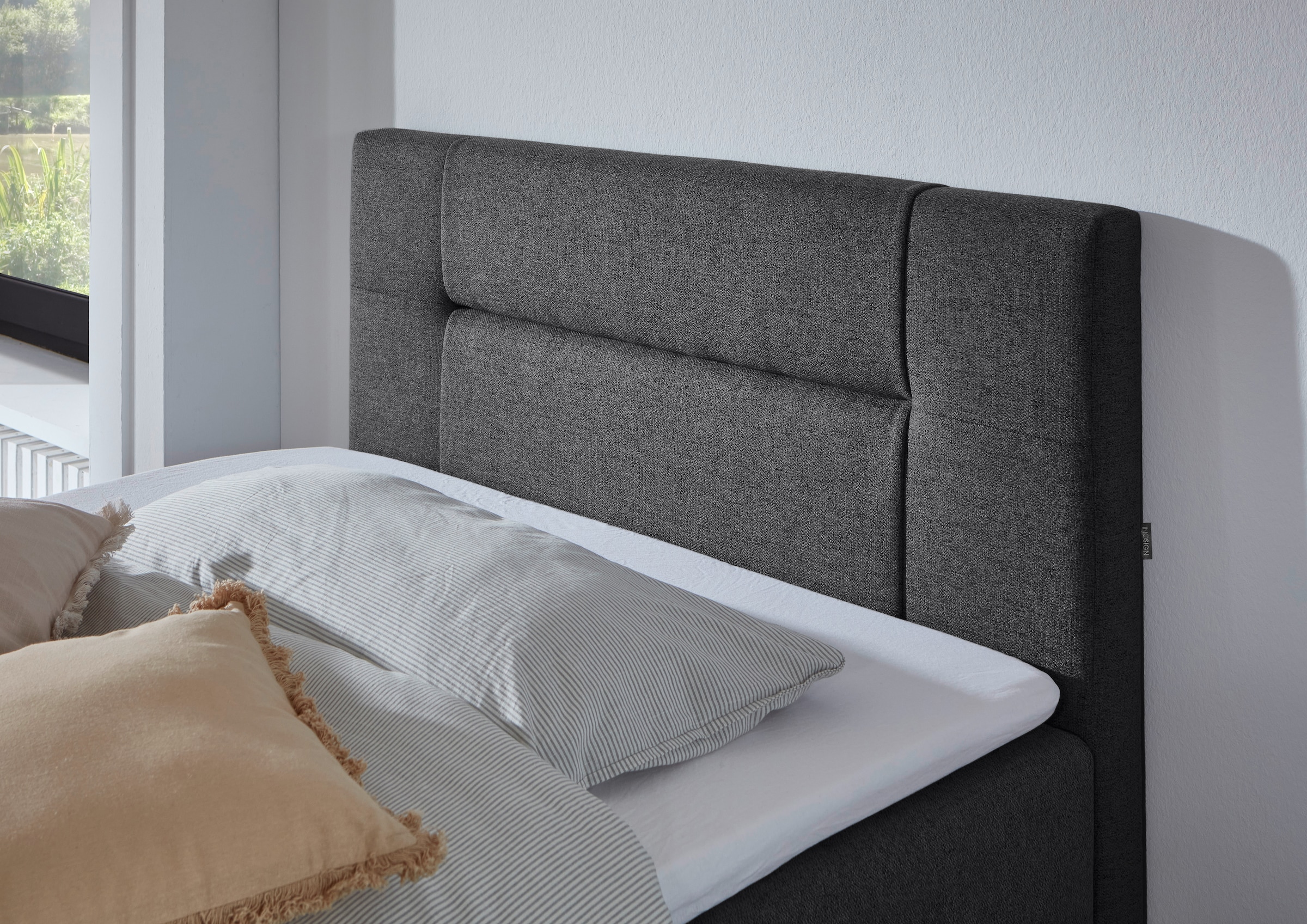 INOSIGN Boxbett »Escalon mit Bettkasten, inkl. Topper«, erhältlich in den Breiten 120x200cm und 180x200cm