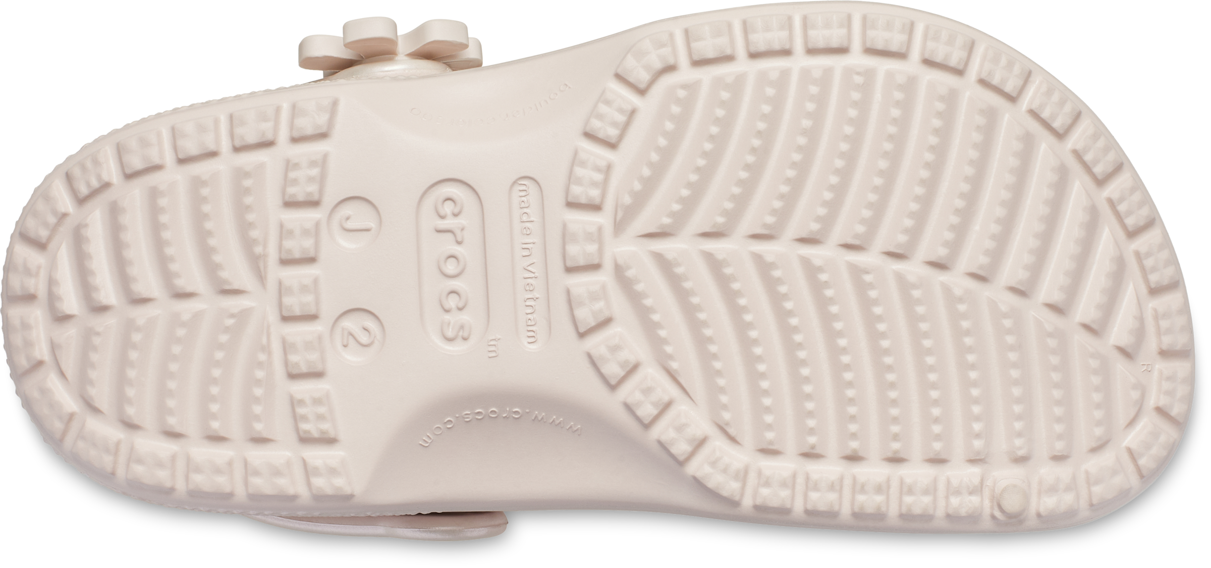 Crocs Clog »Classic Pearl Shine Clog K«  Sommerschuh, Schlappen, Sandale mit Blütenapplikation