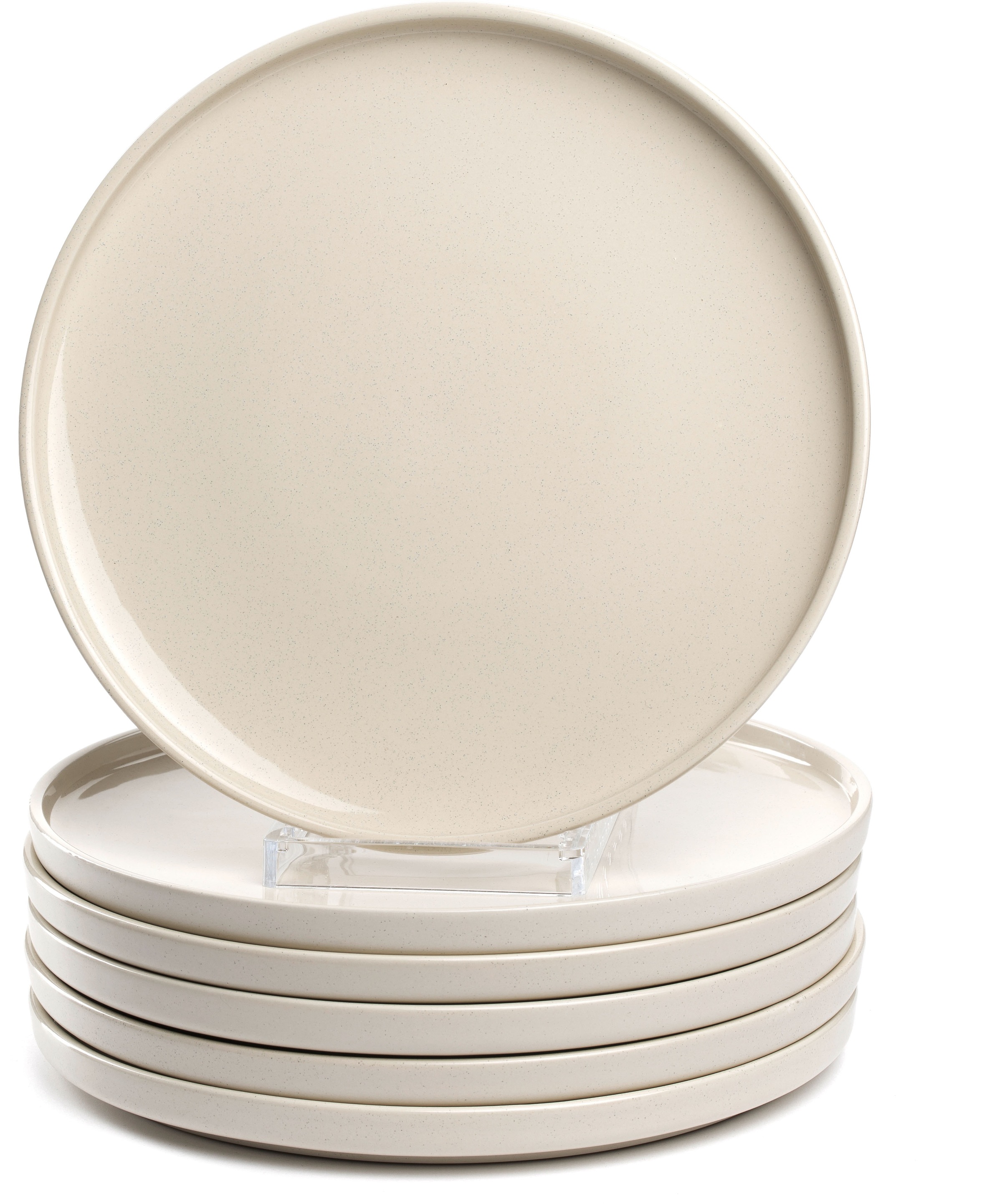 LEONARDO Teller-Set "Speiseteller ROMA, Keramikteller, ca. 27 cm, 6-teilig", 6 Stk., beige, Geschirr-Sets, Geschirr-Set, Service,