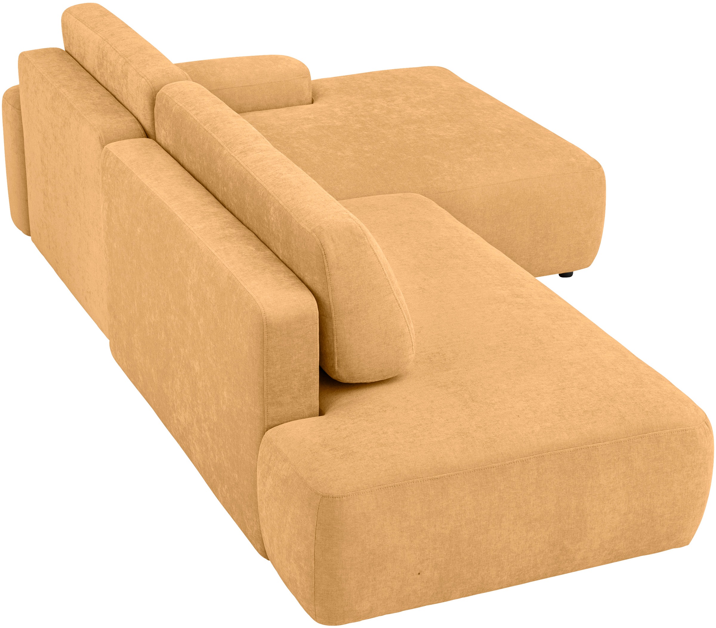 INOSIGN Ecksofa »TORGE, Schlafsofa Cord, Samtvelours u. Strukur fein, Couch in L-Form«, Schlaffunktion und Bettkasten, Liegefläche: 210x125 cm, neues Design
