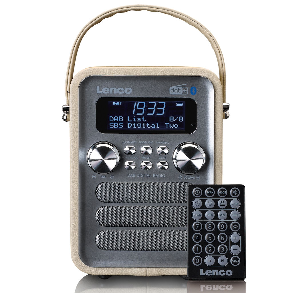 Lenco Digitalradio (DAB+) »PDR-051«, (Bluetooth FM-Tuner mit RDS-Digitalradio (DAB+) 4 W)