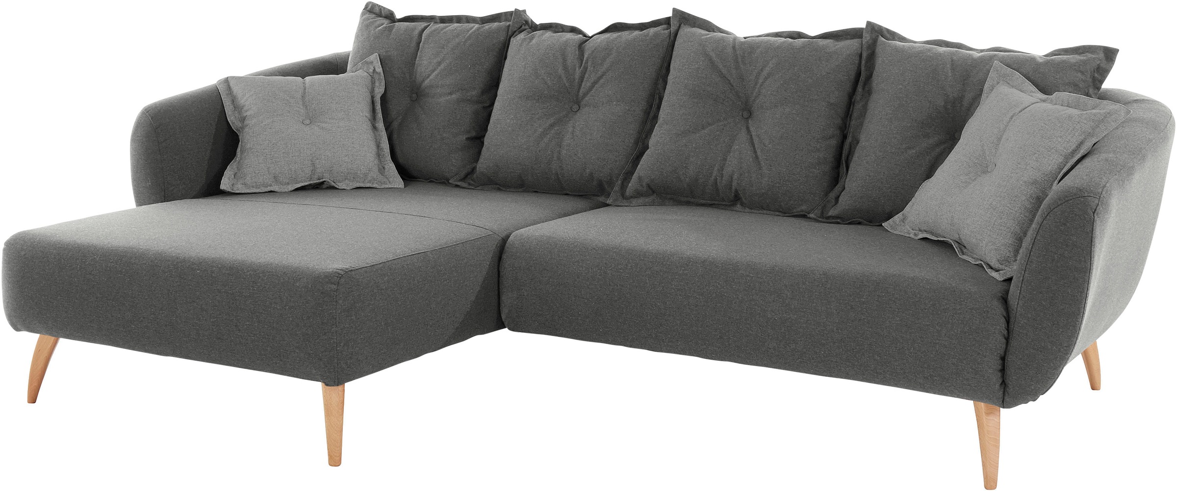 Thumbnail - Home affaire Ecksofa "Baggio formschöne Polsterecke, bequem, Breite 277cm, L-Form" Zierkissen inklusive