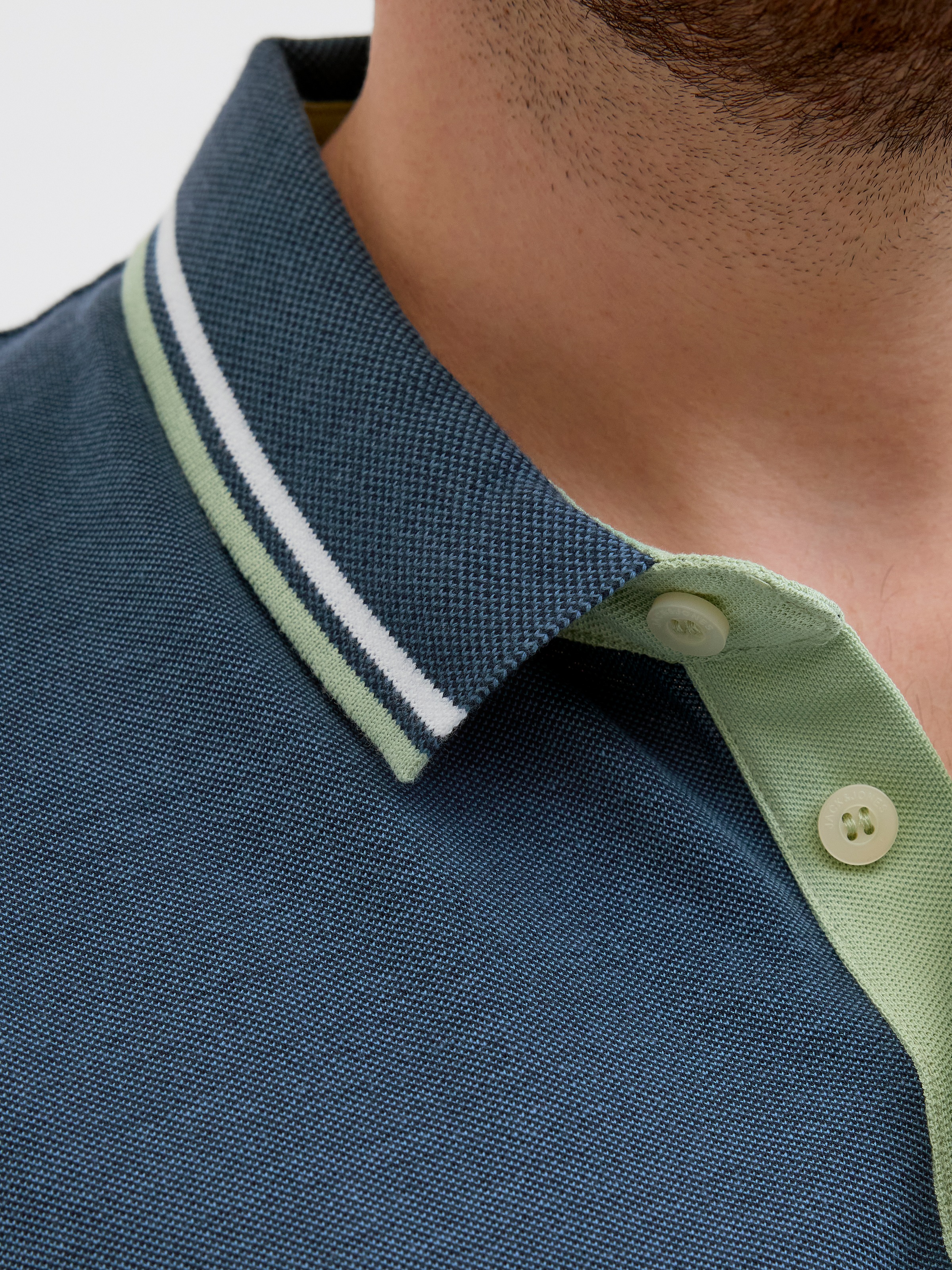 Thumbnail - Jack & Jones PlusSize "JJEPAULOS POLO SS NOOS PLS" Baumwolle, regular fit