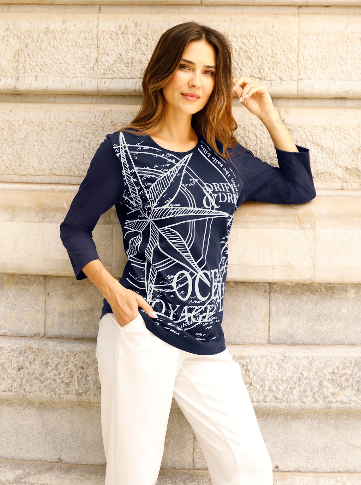 Classic Basics 3/4-Arm-Shirt "Langarm-Shirt" 1 tlg. günstig online kaufen