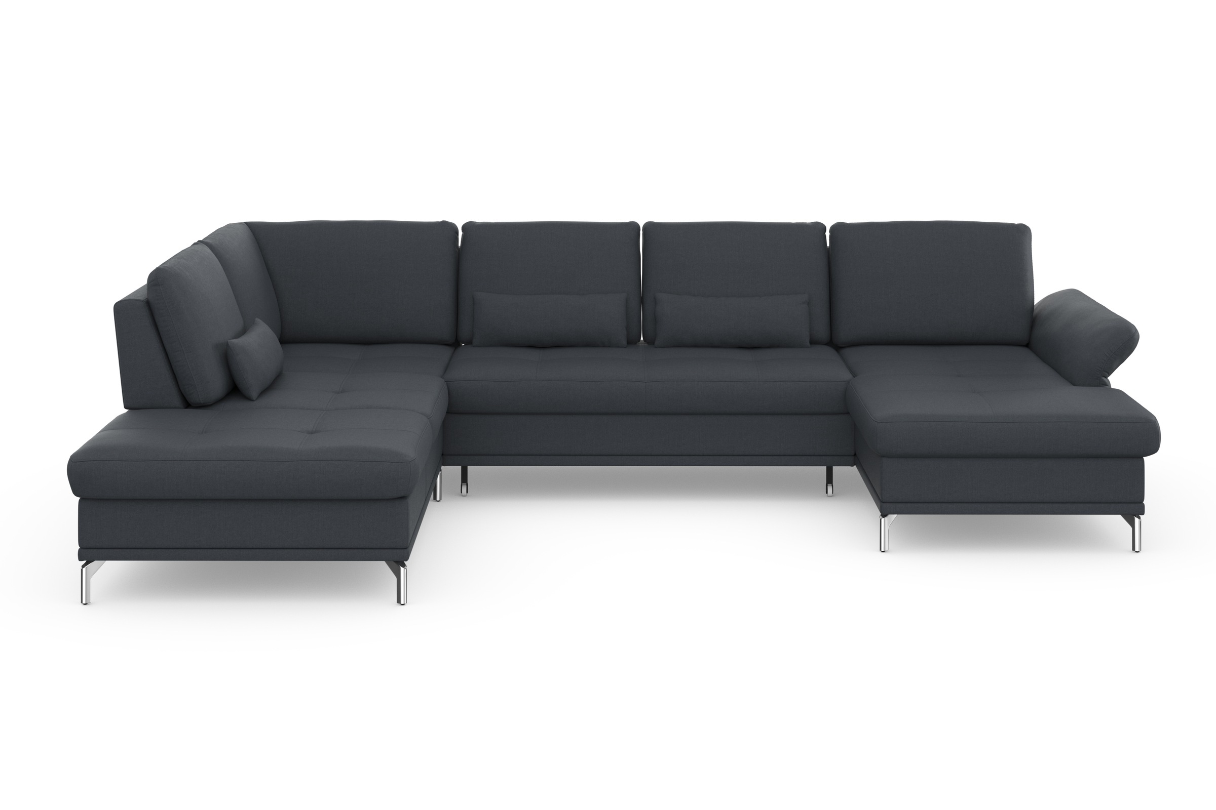 Home affaire Wohnlandschaft "Palm Beach U-Form" Federkern, mit Sitztiefenve günstig online kaufen