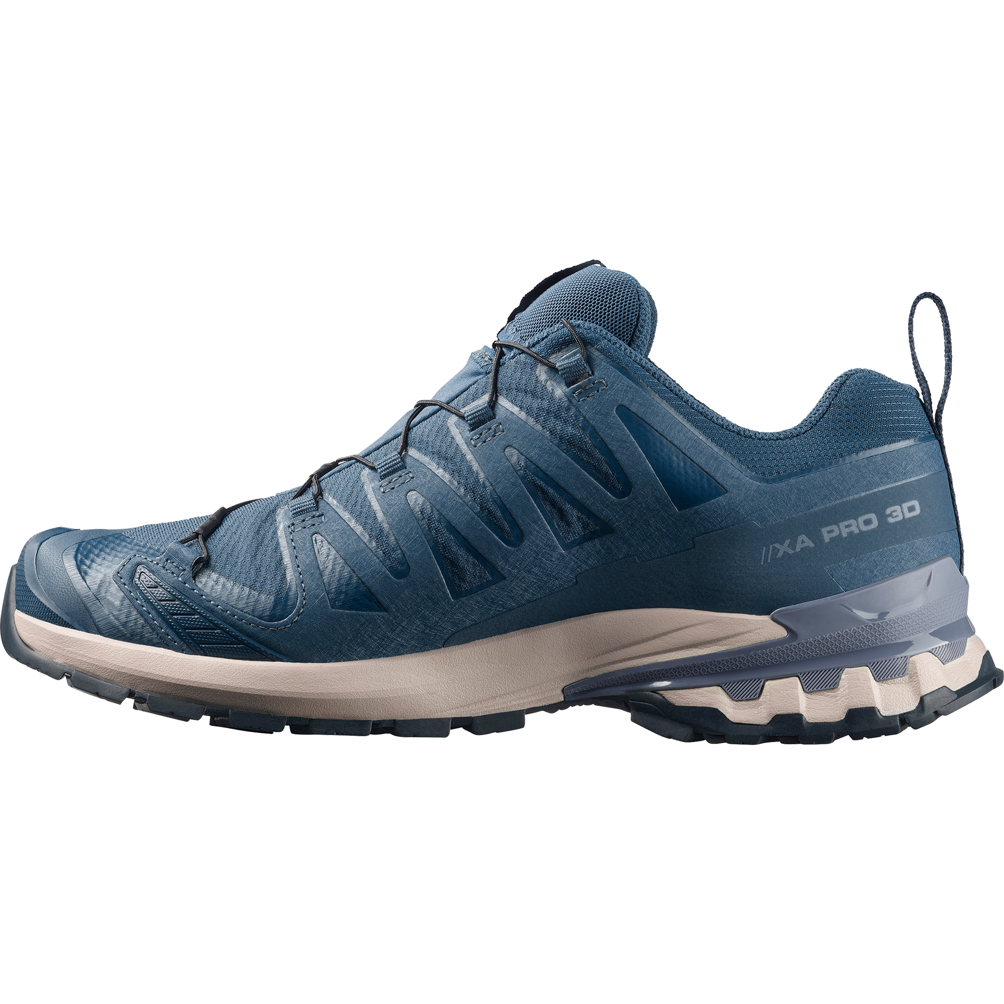 Trailrunningschuh SALOMON "XA PRO 3D V9 GORE-TEX", Herren, Gr. 43, spellbound, grisaille, maritime blau, Synthetik, Textil, Schuhe, wasserdicht 2