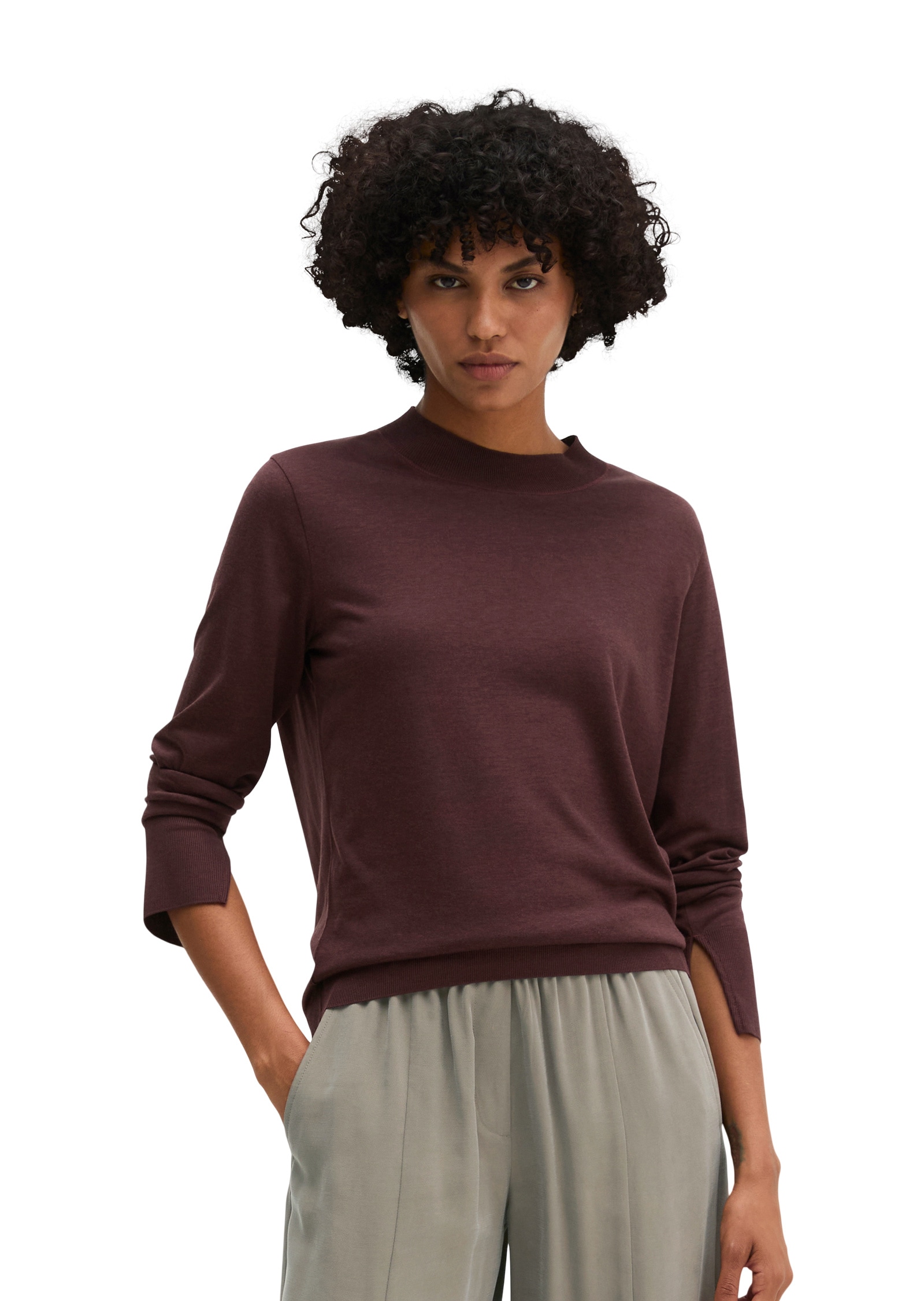 Marc OPolo Langarmshirt "aus TENCEL™ Lyocell-Baumwolle-Mix"