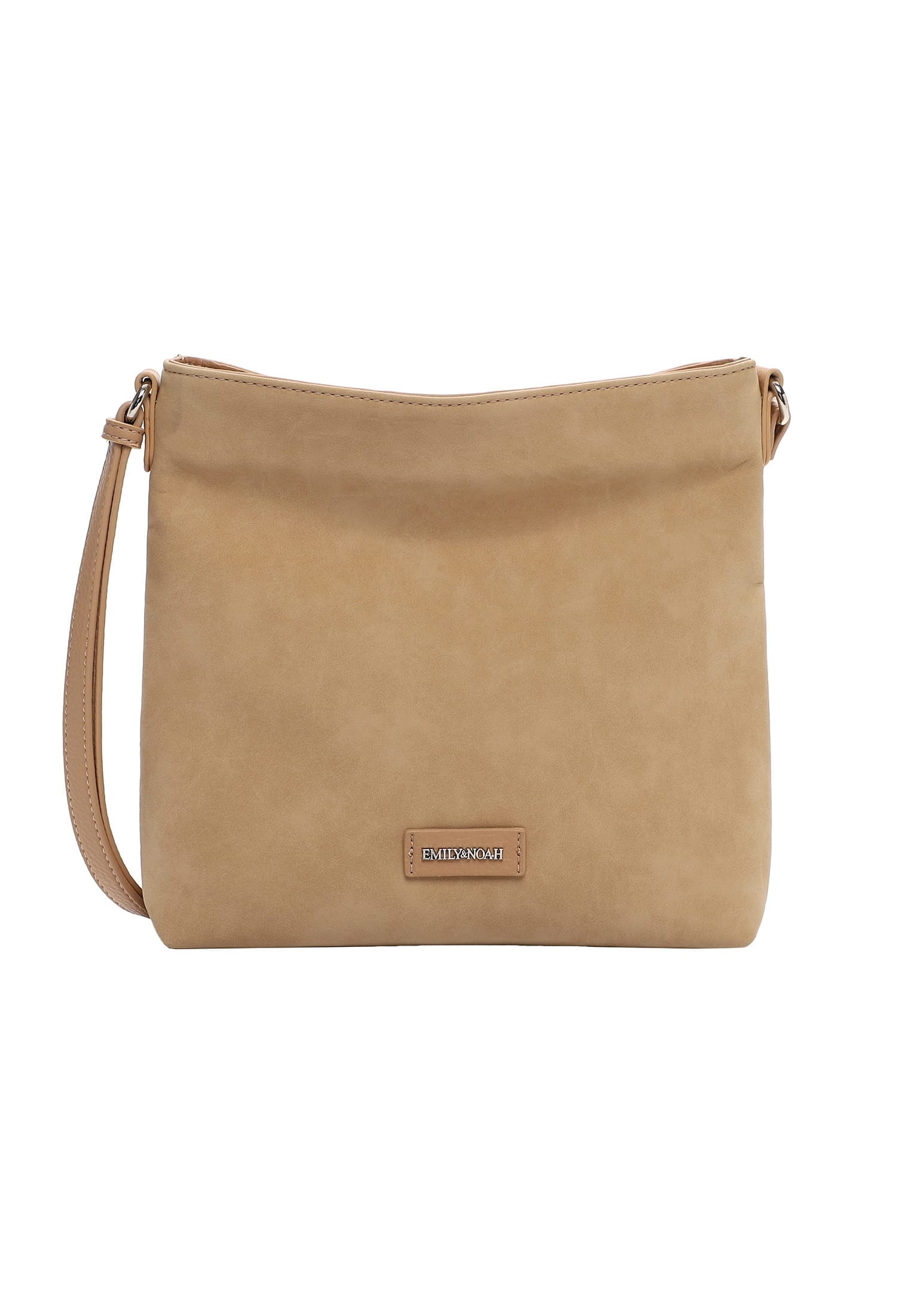 Umhängetasche EMILY & NOAH "Umhängetasche E&N Jeanna", Damen, Gr. B/H/T: 29cm x 27cm x 6cm 0, beige (sand 420), Polyurethan, Taschen Umhängetasche