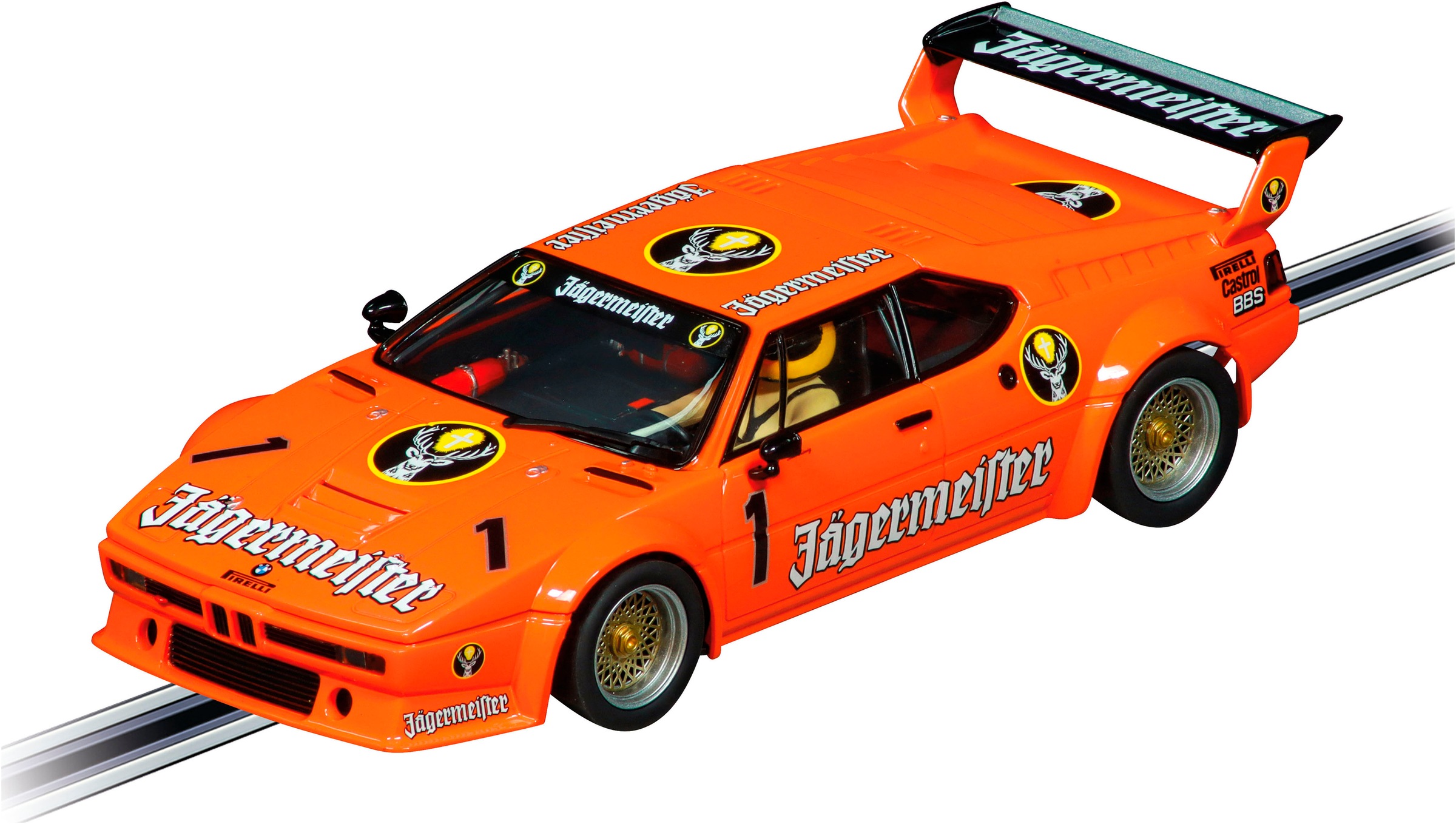 Carrera® Rennbahn-Auto »BMW M1 Procar "Jägermeister Racing Team, No.1"«, Maßstab 1:24; mit Lichteffekt