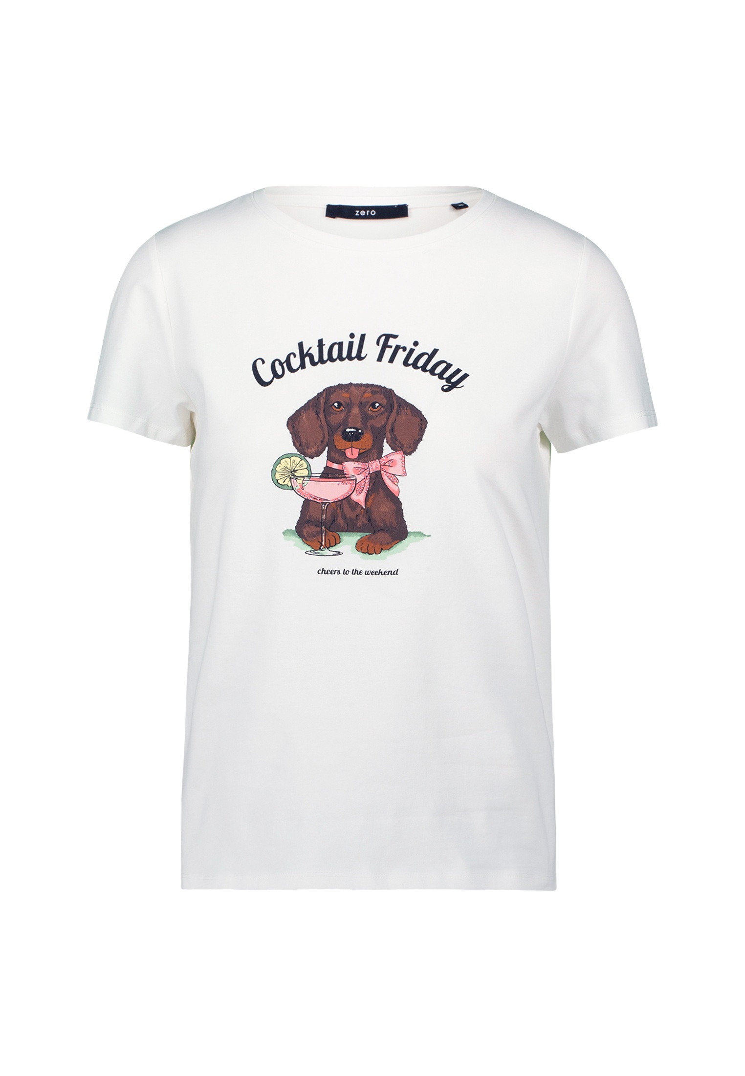 Zero Kurzarmshirt "zero Shirt mit Dackelprint", (1 tlg.), weiteres Detail günstig online kaufen