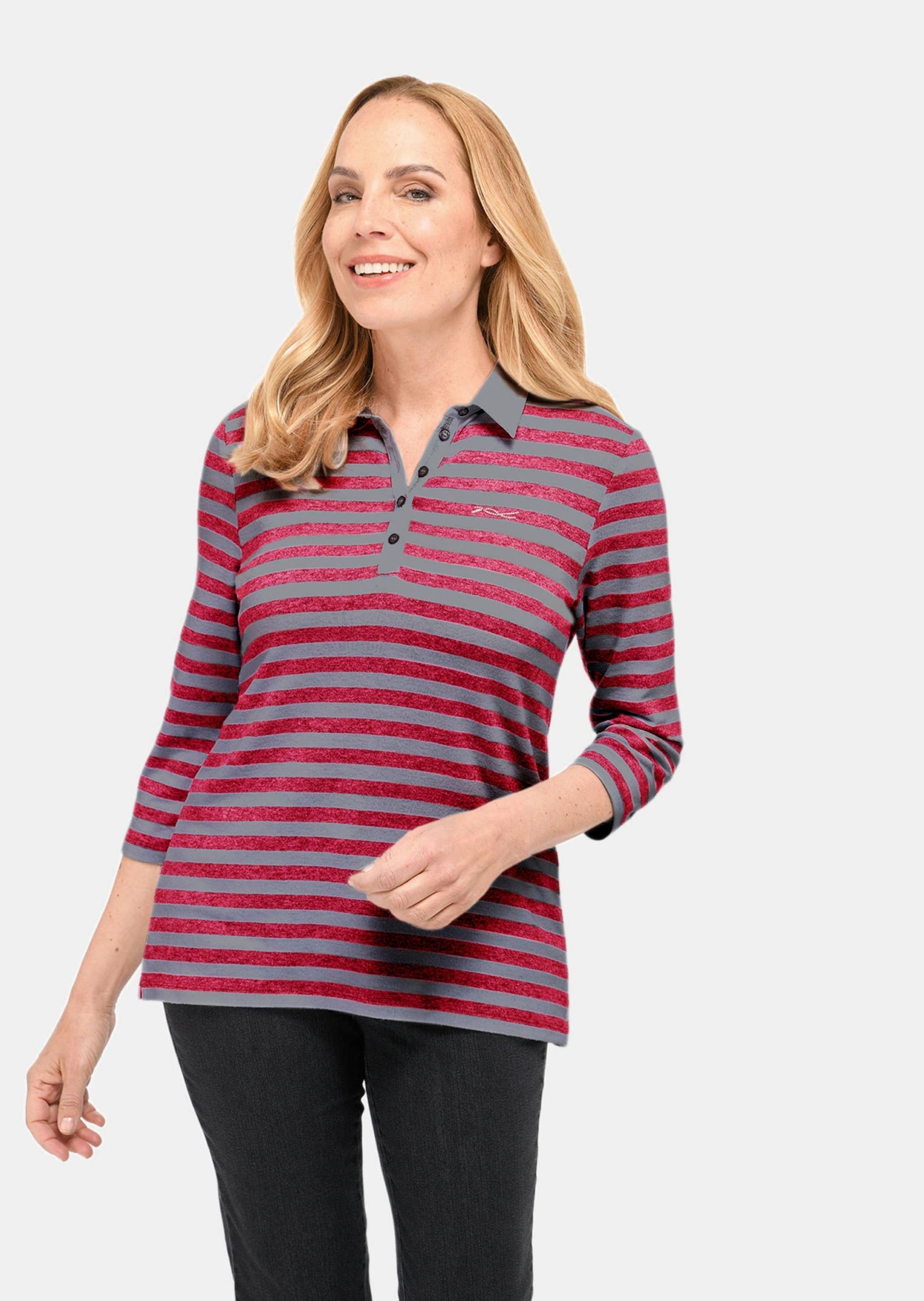 GOLDNER Poloshirt »Poloshirt Hochwertiges Langarmshirt mit Polokragen«