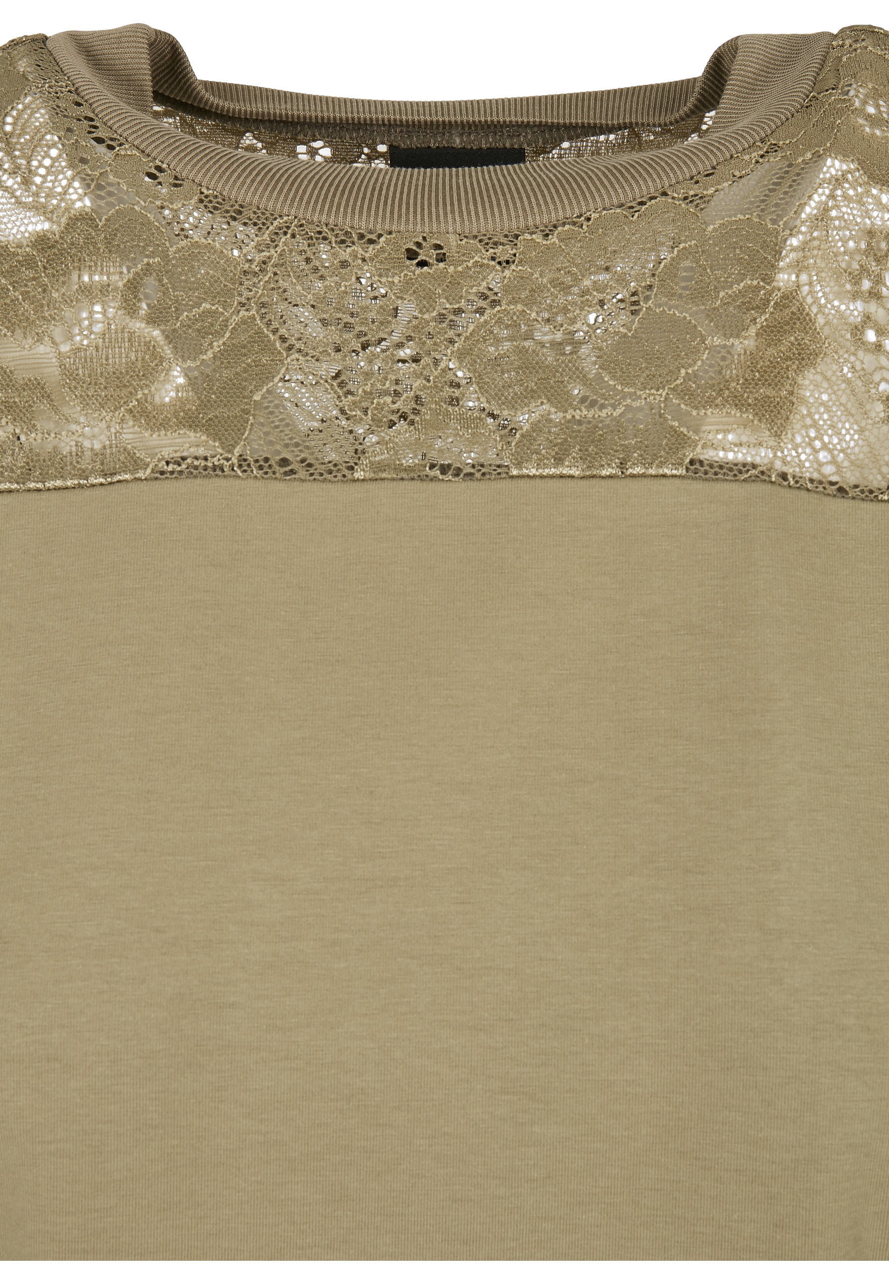 Thumbnail - URBAN CLASSICS Shirtkleid "Urban Classics Damen Ladies Lace Tee Dress" 1 Stk. tlg.