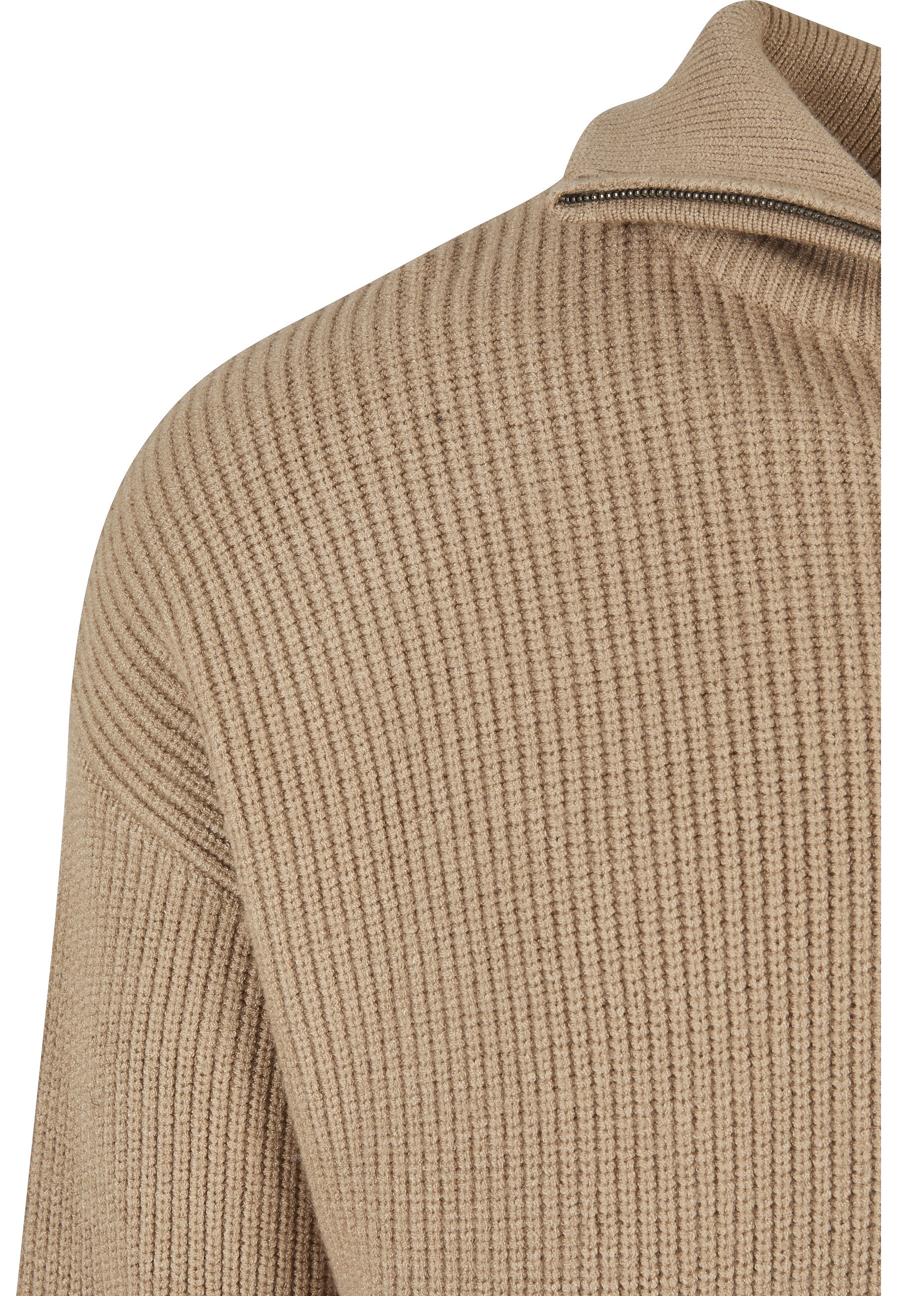 URBAN CLASSICS Sweater »Urban Classics Herren Oversized Knitted Troyer«, 1 Stk.
