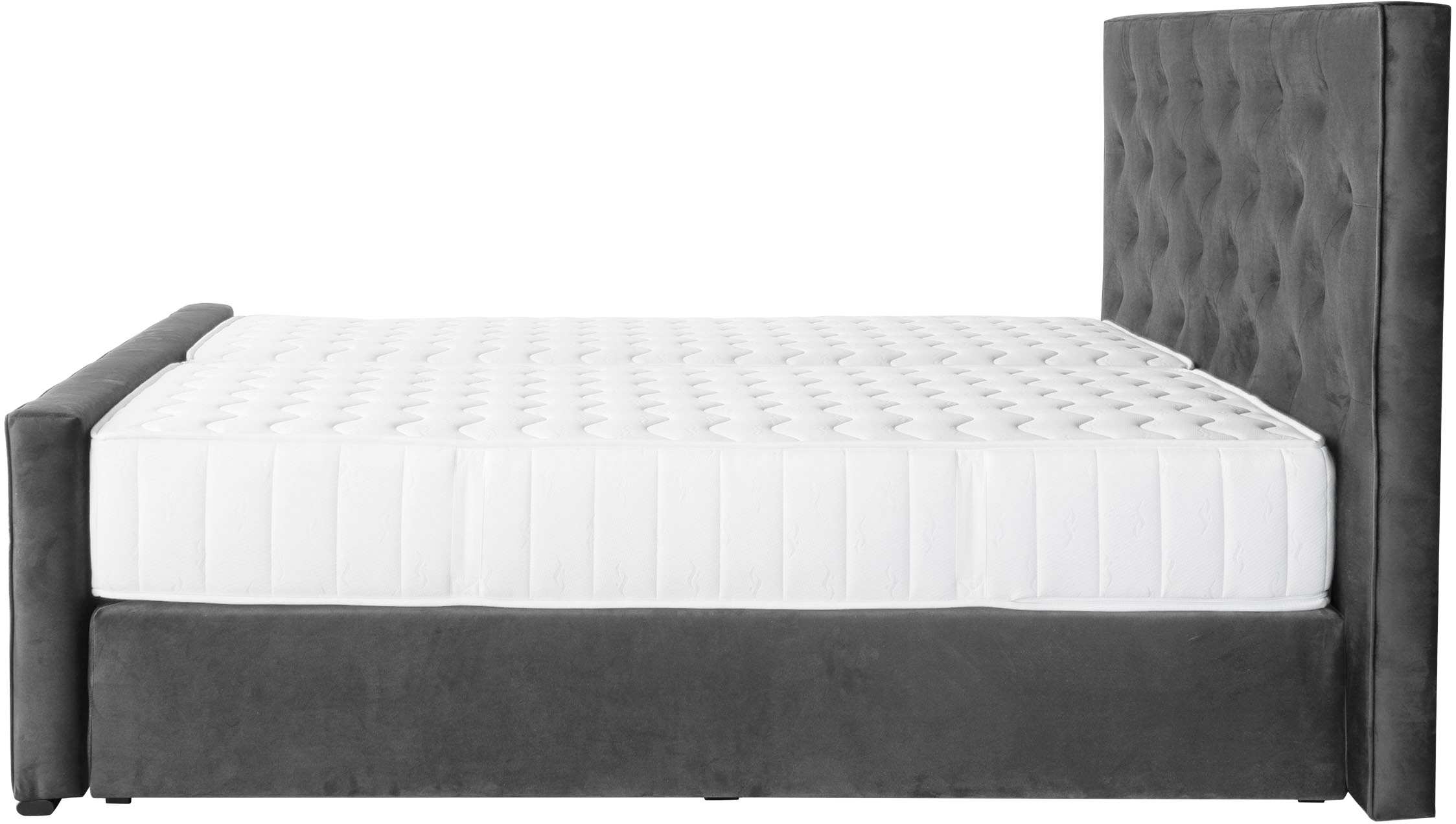 COLLECTION AB Boxspringbett »Florence erhältlich in der Breite 180cm«, inkl. Bettkasten und King-Matratzen (28cm) in H3