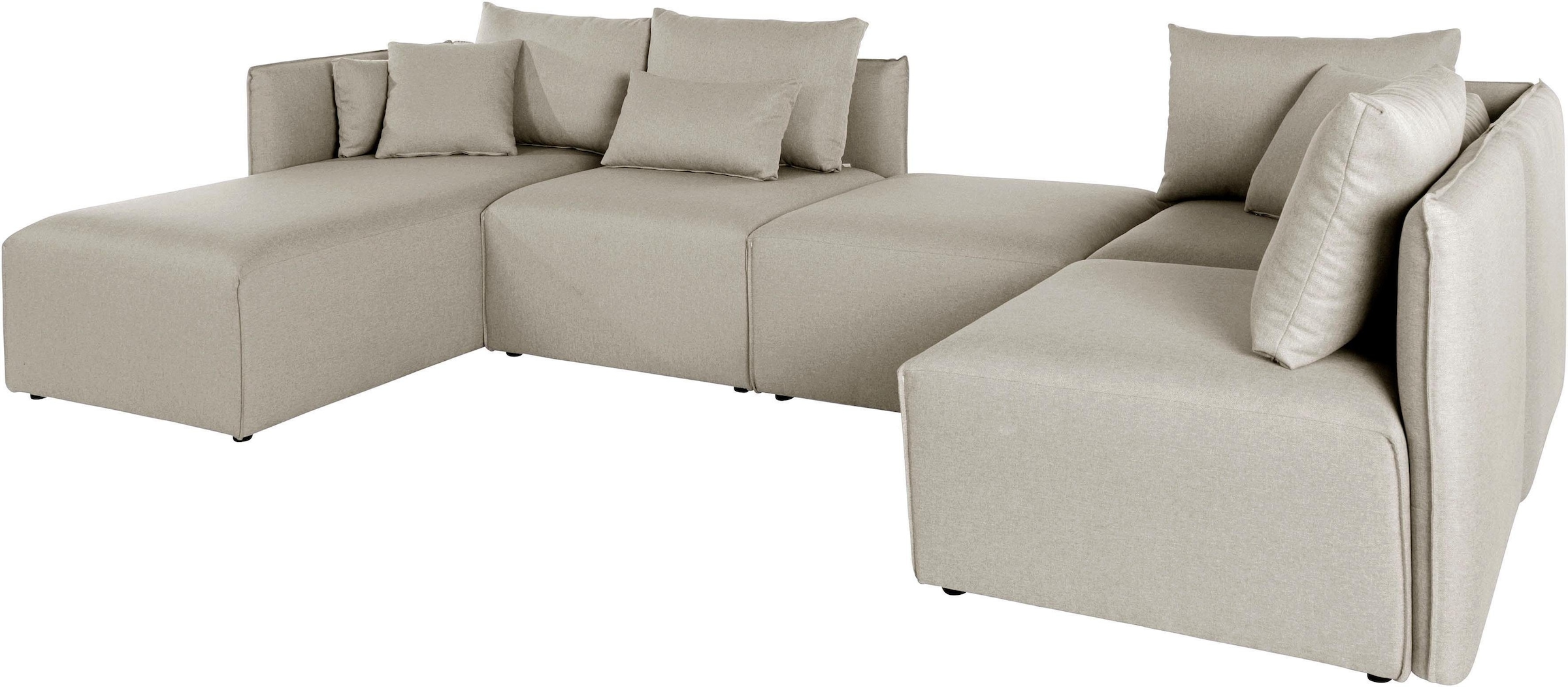 OTTO home Wohnlandschaft "Nöre U-Form" 5 Teile, in vielen Bezugsqualitäten günstig online kaufen