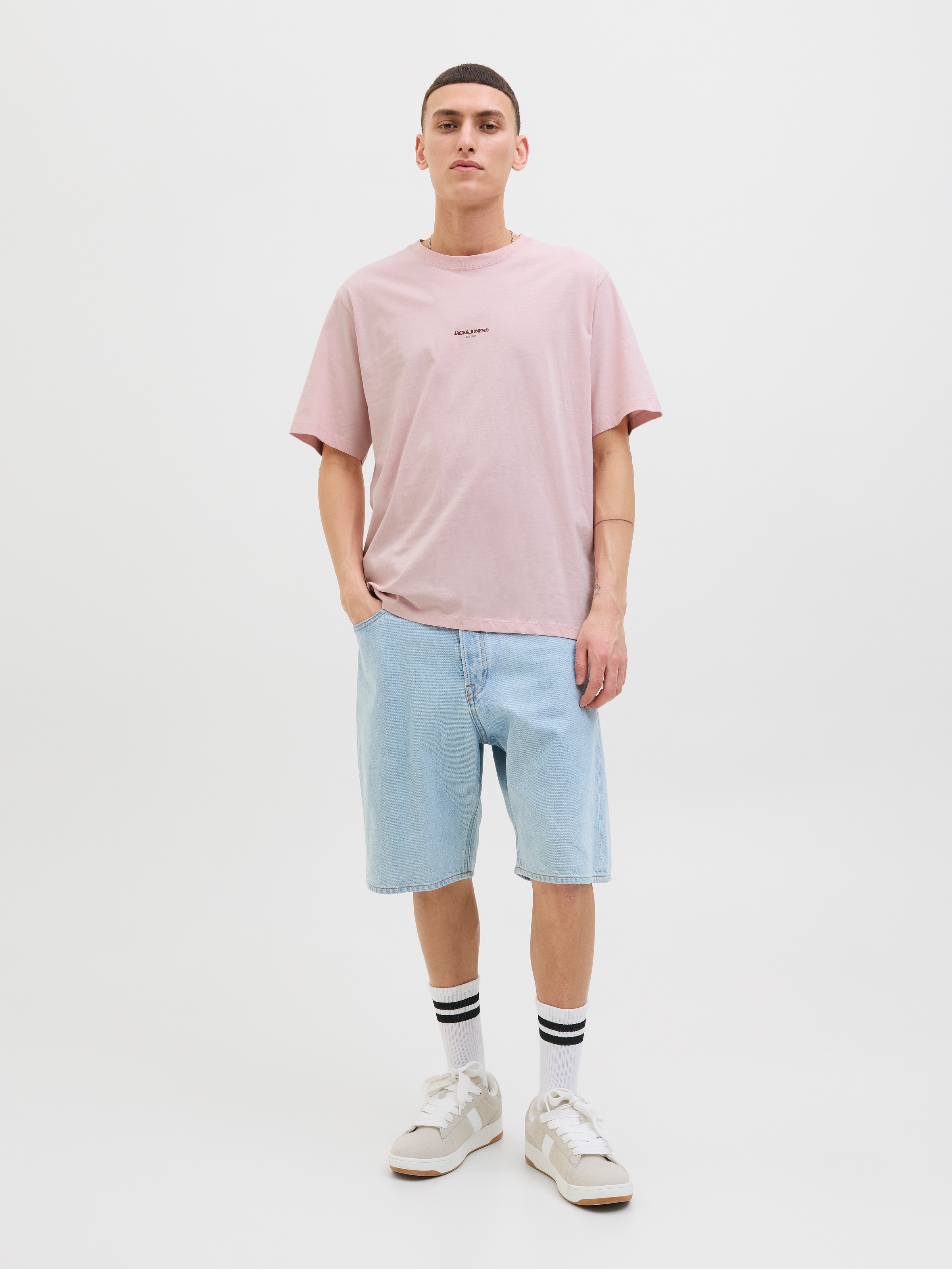 Jack & Jones Print-Shirt »JORTAVIRA POSTER TEE SS CREW NECK«, mit Backprint