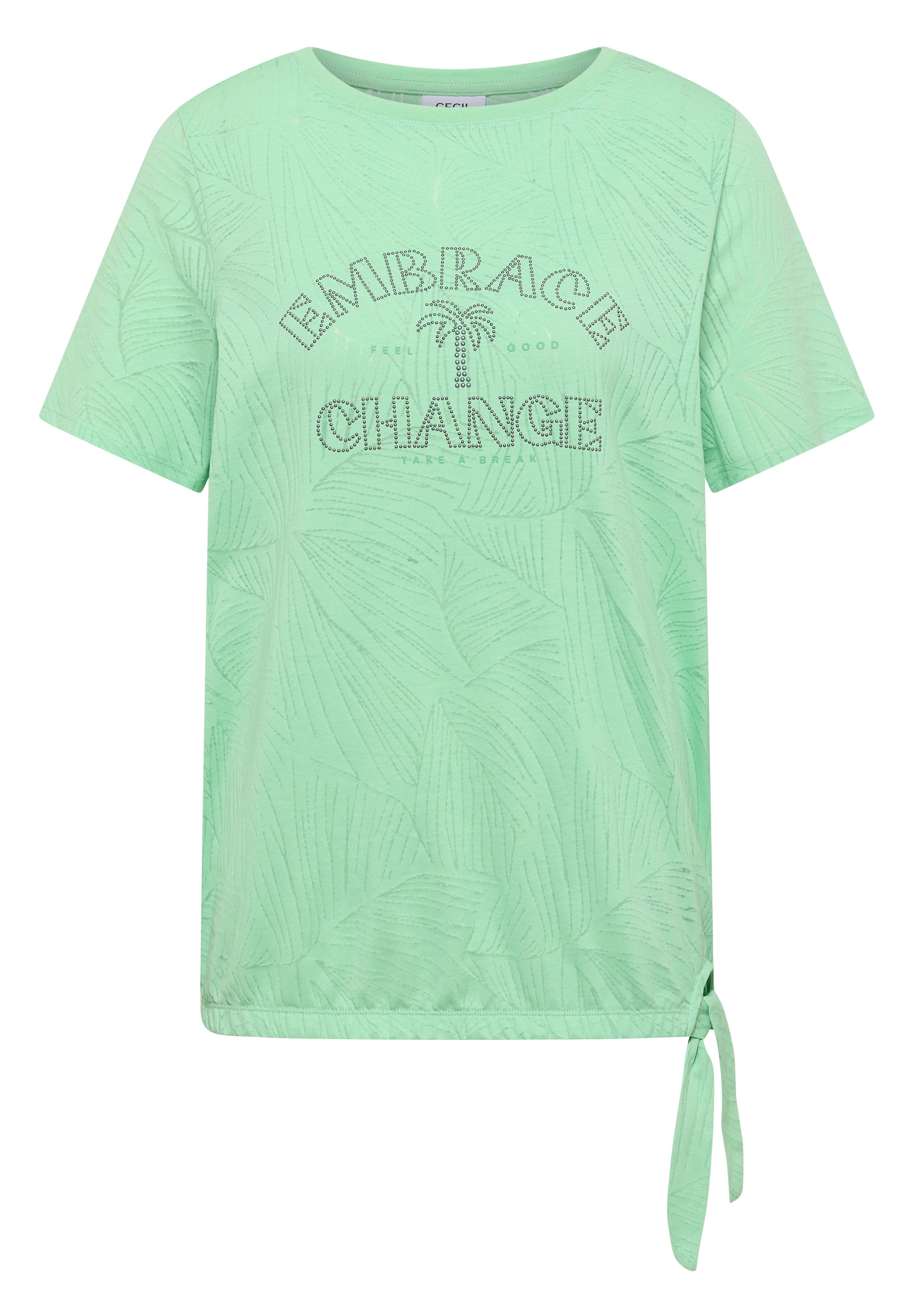 Cecil T-Shirt mit U-Boot-Ausschnitt
