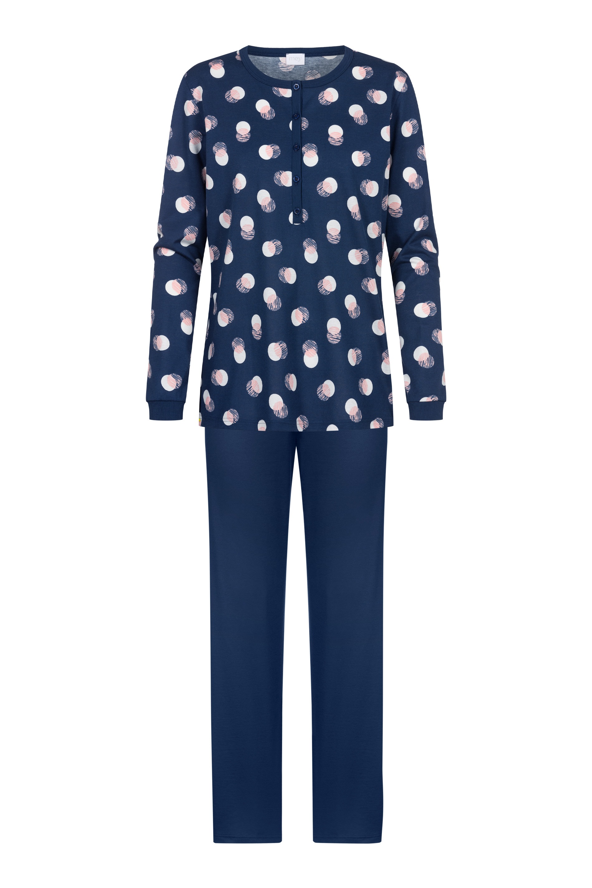 Mey Schlafanzug "SCRIBBLED DOTS", (2 tlg.), Baumwolle, modern, bequem, gera günstig online kaufen