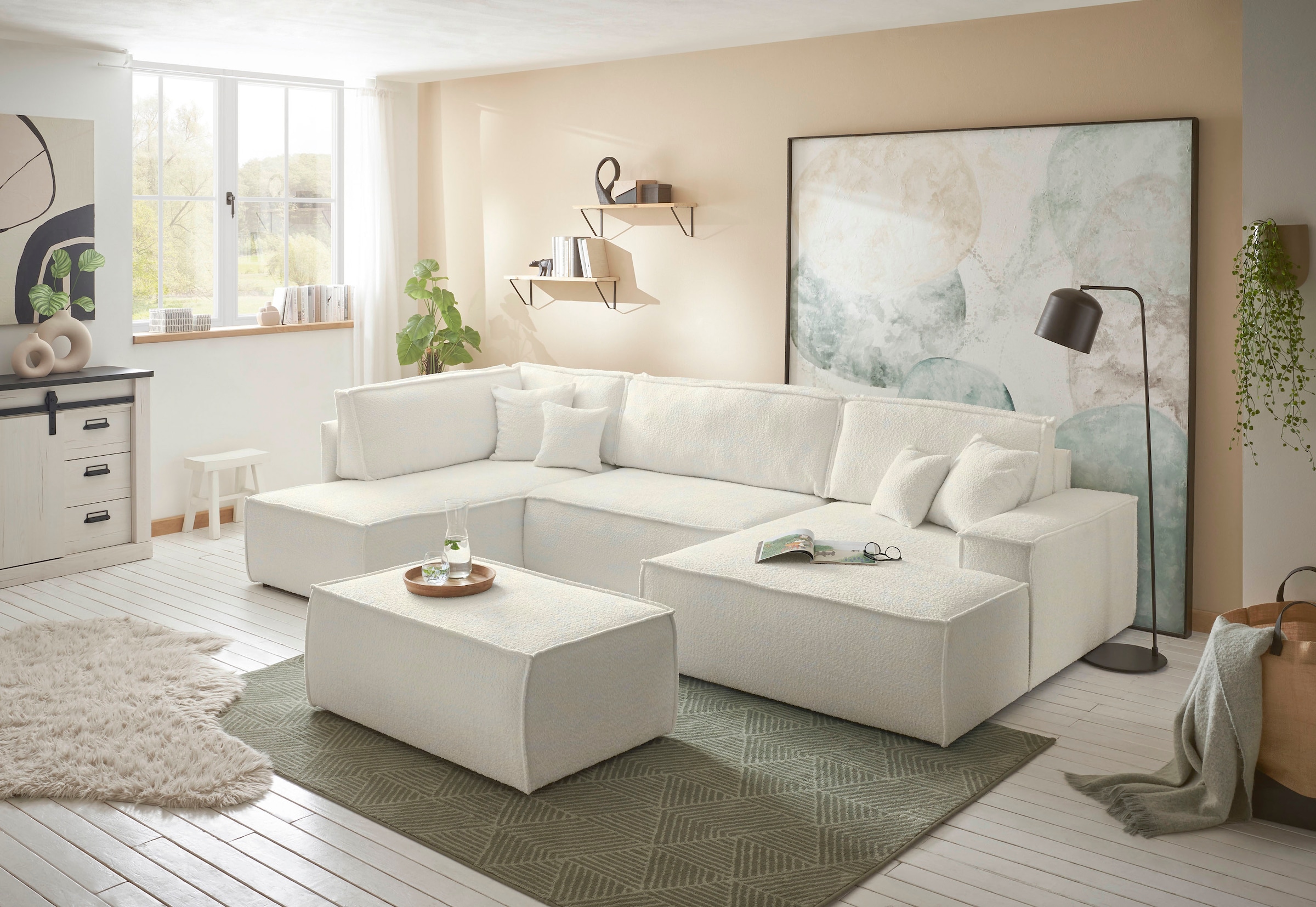 andas Hocker »FINNLEY«, passend zur Polster-Serie FINNLEY