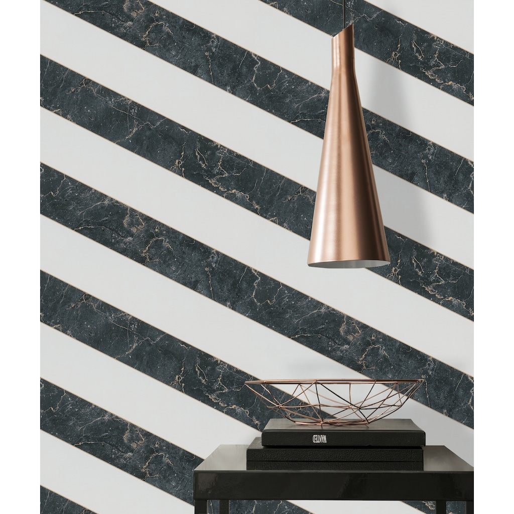 METROPOLIS BY MICHALSKY LIVING Vliestapete »Change is good, Modern Marble«, Streifen-gestreift