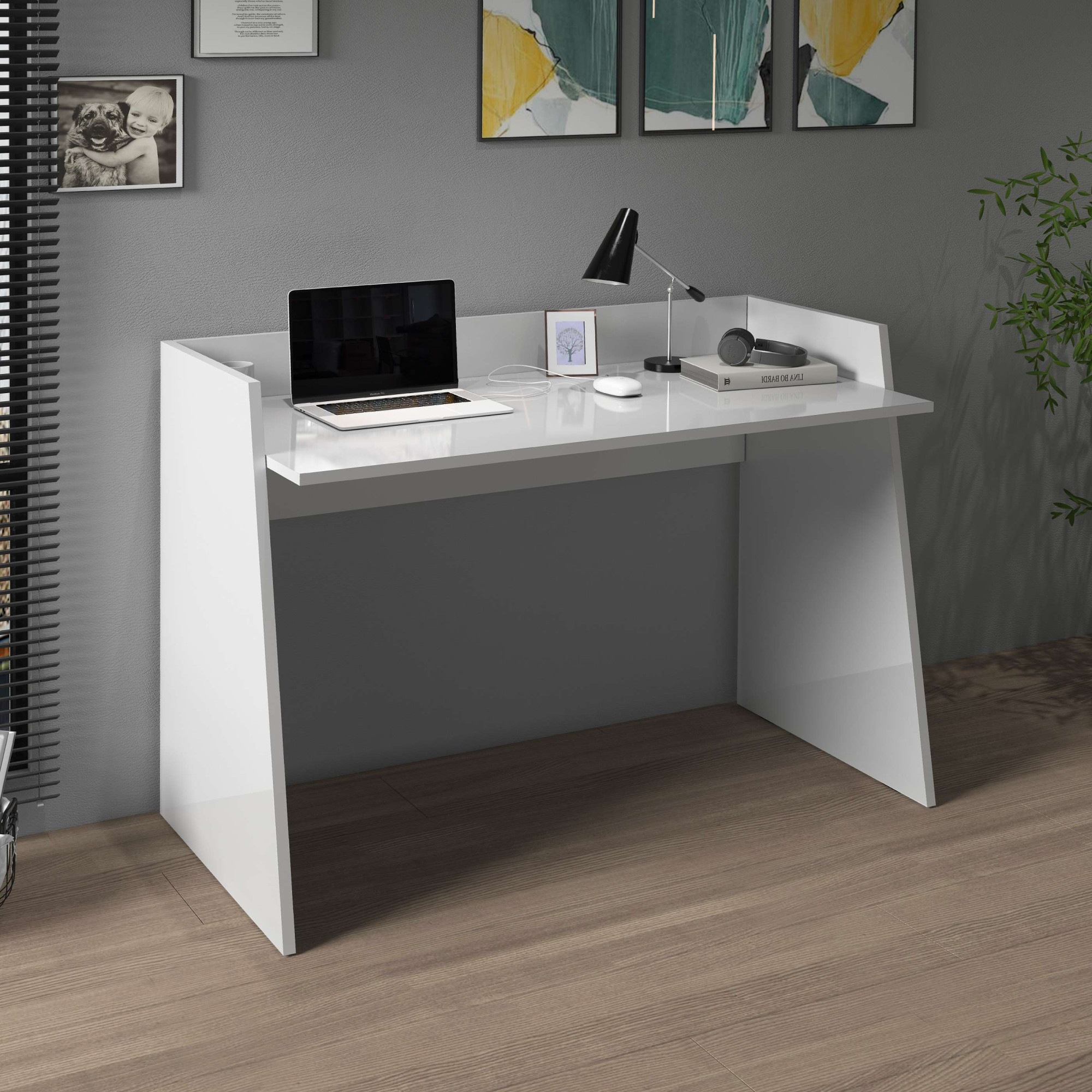 Thumbnail - Home affaire Schreibtisch "Vega, Schreibtisch, kleiner Computertisch, Bürotisch für Büro" 1 Stk. tlg. mit 2 Diagonalseit...