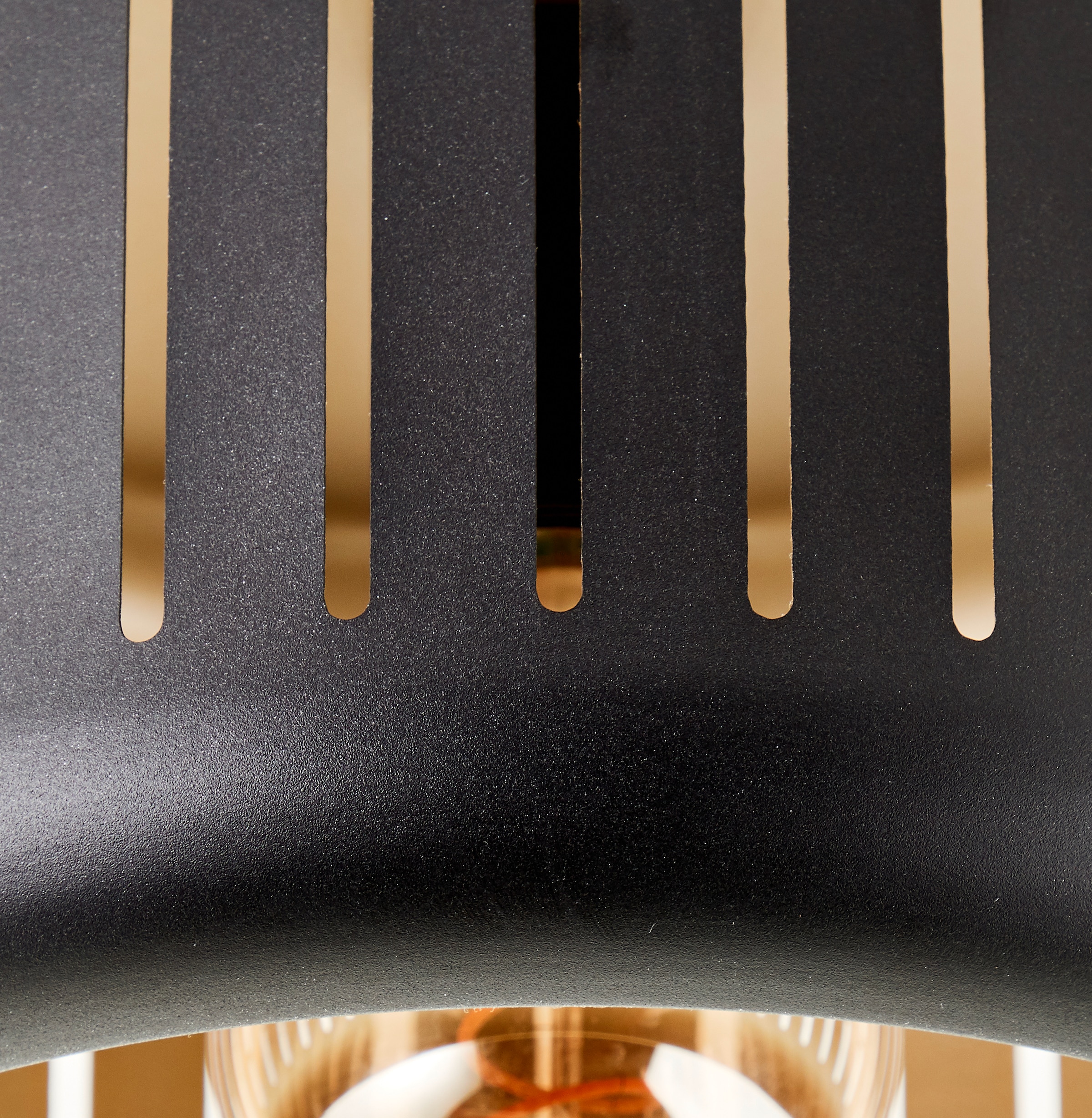 Brilliant Deckenleuchte »Tyas«, 1 flammig-flammig, 19 x 27 cm, E27, Metall,  schwarz/goldfarben | BAUR | Tischlampen