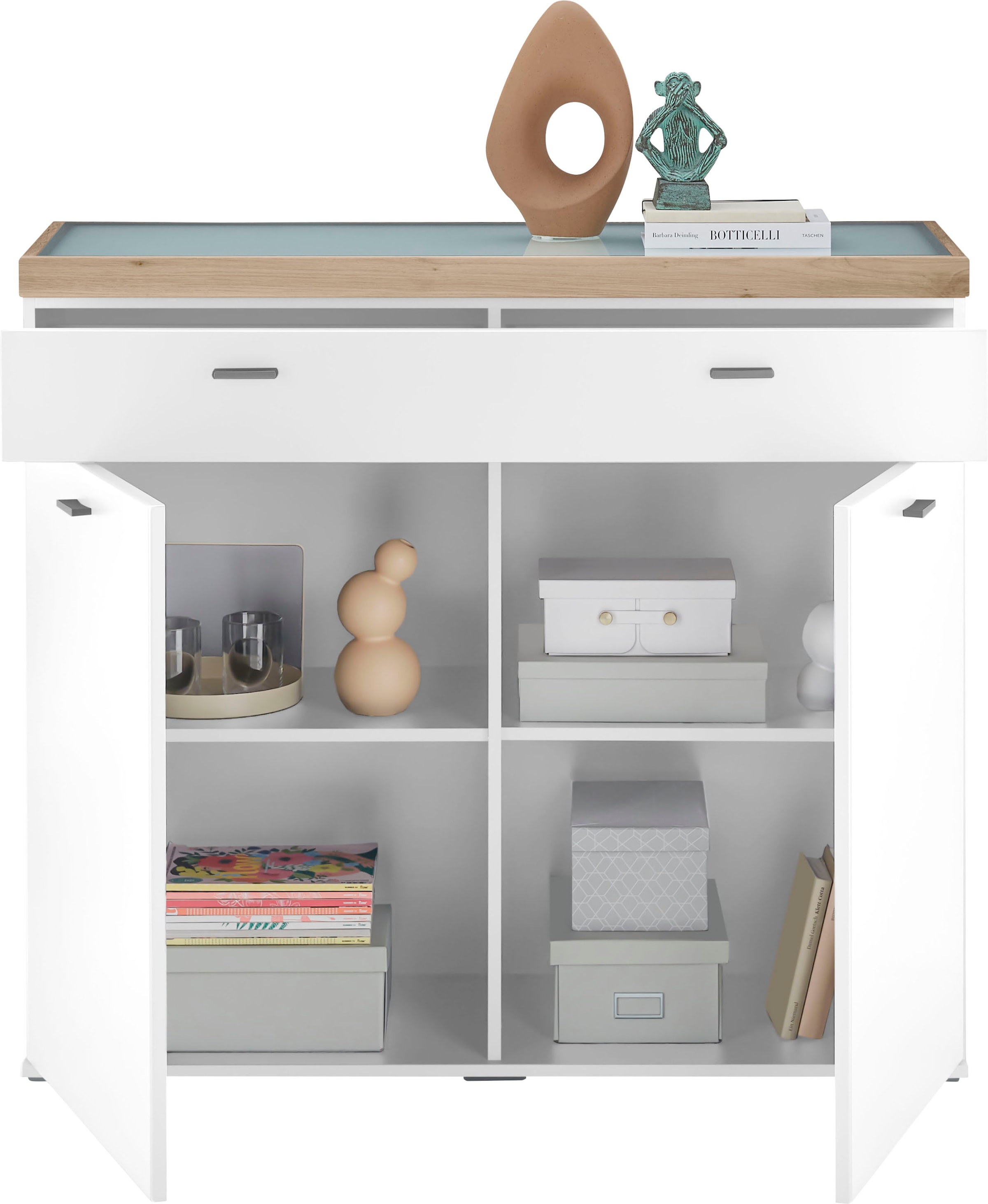 set one by Musterring Sideboard »Lancaster Dielen«, inklusive LED-Beleuchtung, mit einem Schubkasten, Breite 121 cm
