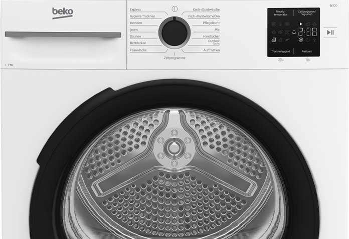 BEKO Wärmepumpentrockner »BM3T37249W« AquaWave Schontrommel schont Ihre Wäsche