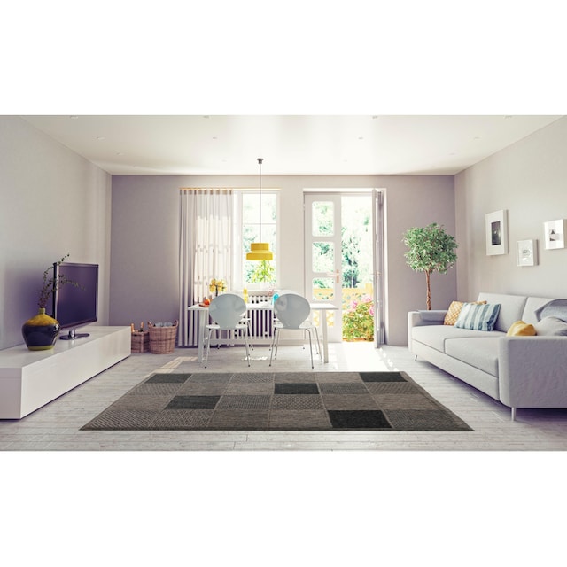 Home affaire Teppich »Kaspar«, rechteckig, Innen-und Outdoor geeignet,  Wohnzimmer auf Rechnung | BAUR