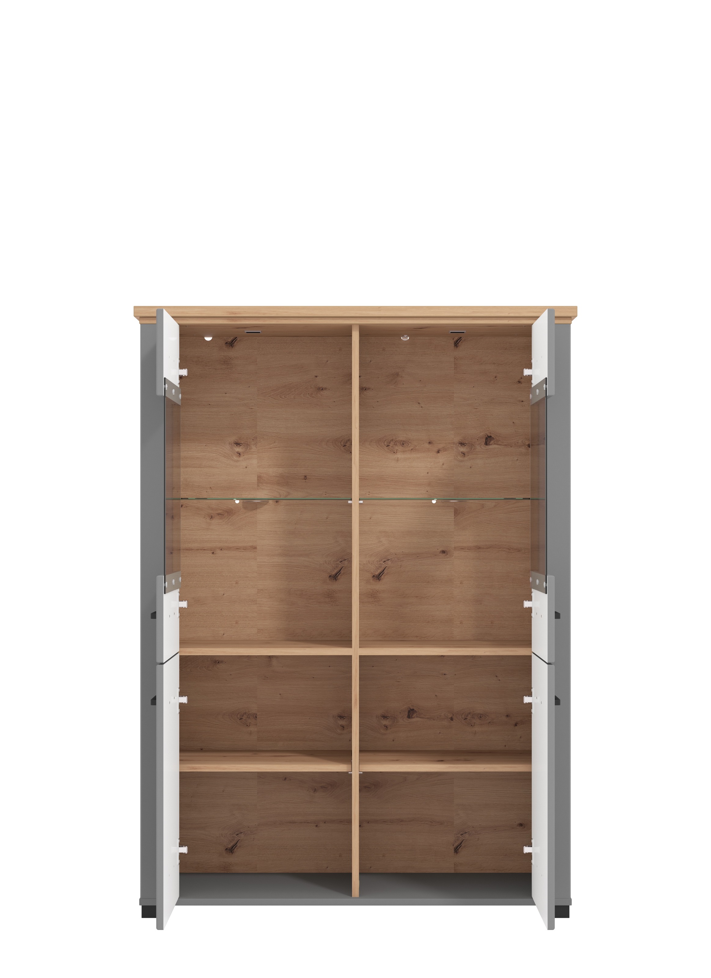 Home affaire Vitrine »Valencia«, 2 Türen mit 4mm-Sicherheitsglas, Breite 103,5 cm