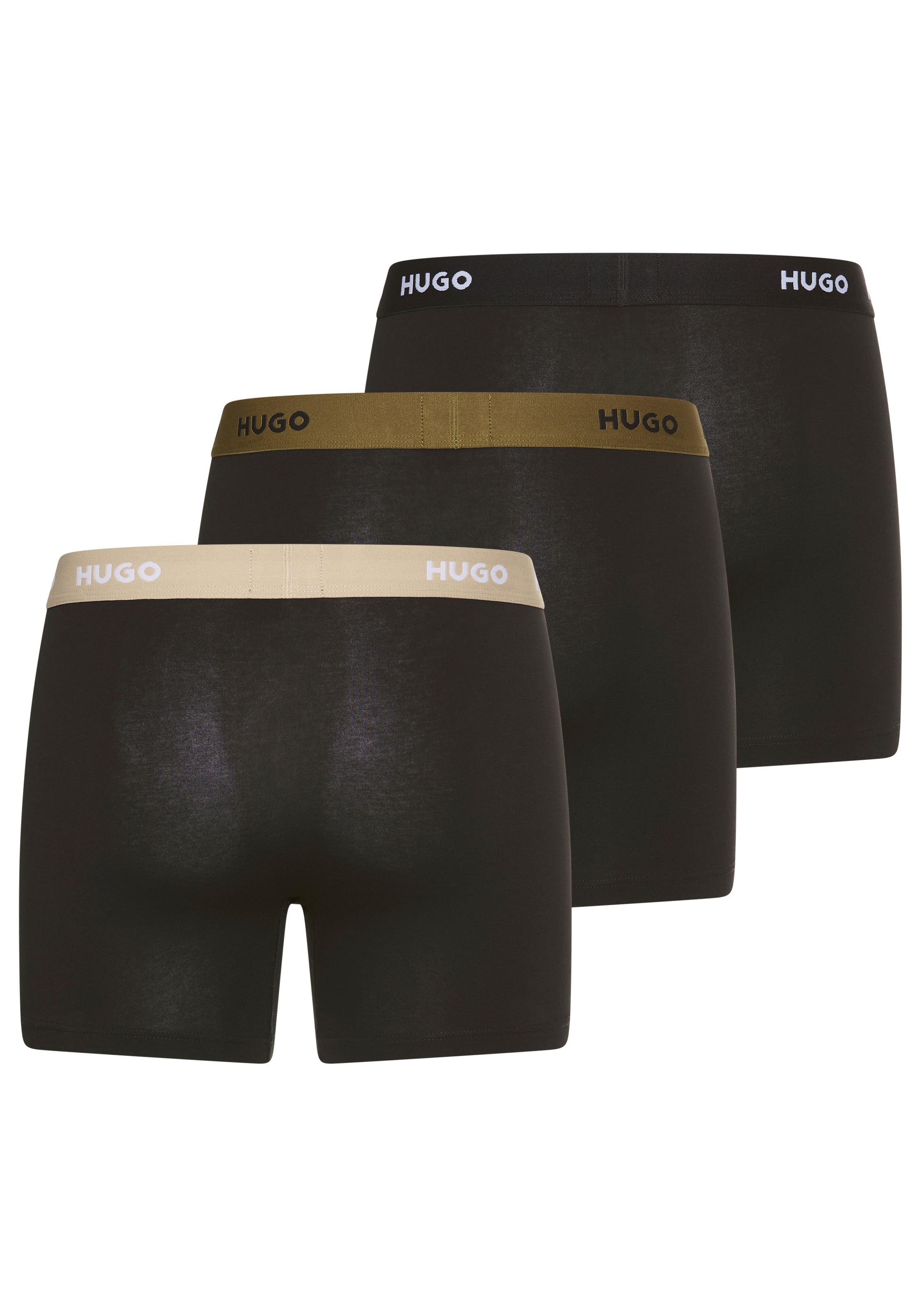 HUGO Underwear Boxer "BOXERBR TRIPLE", (Packung, 3 St., 3er), mit elastisch günstig online kaufen