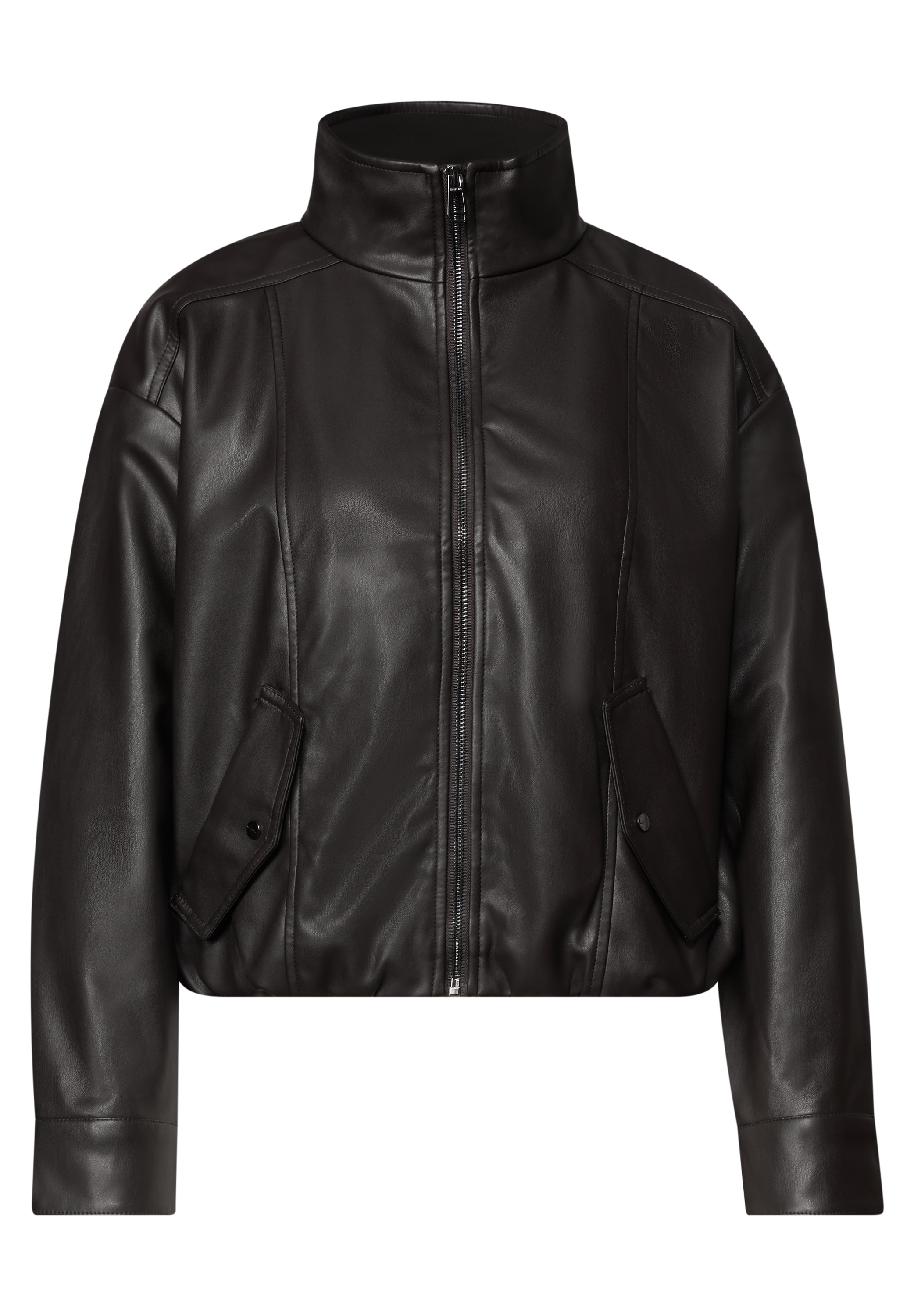 STREET ONE Lederimitatjacke ohne Kapuze aus Lederimitat