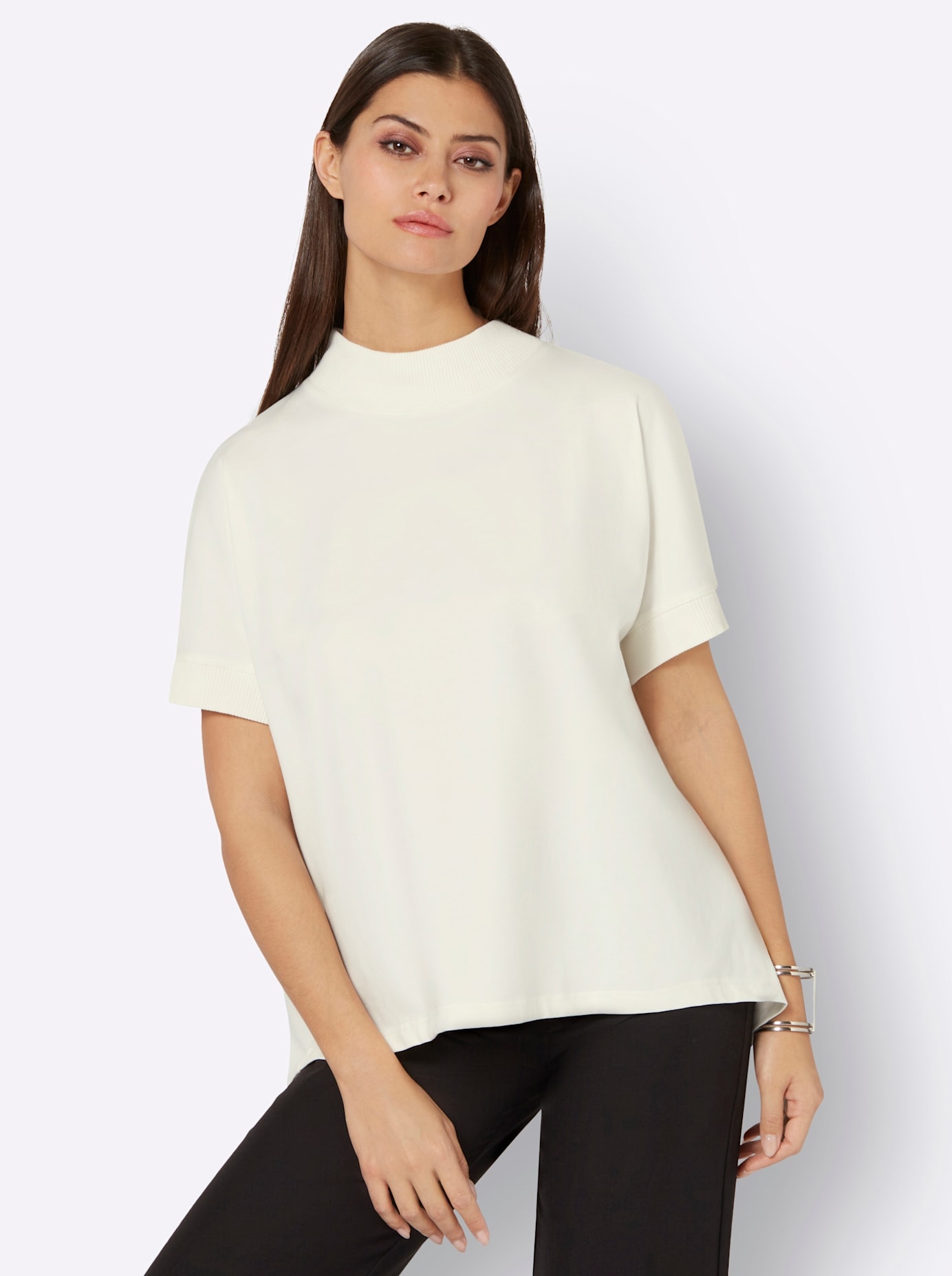 creation L Rollkragenshirt »Stehkragen-Shirt«, (1 tlg.)