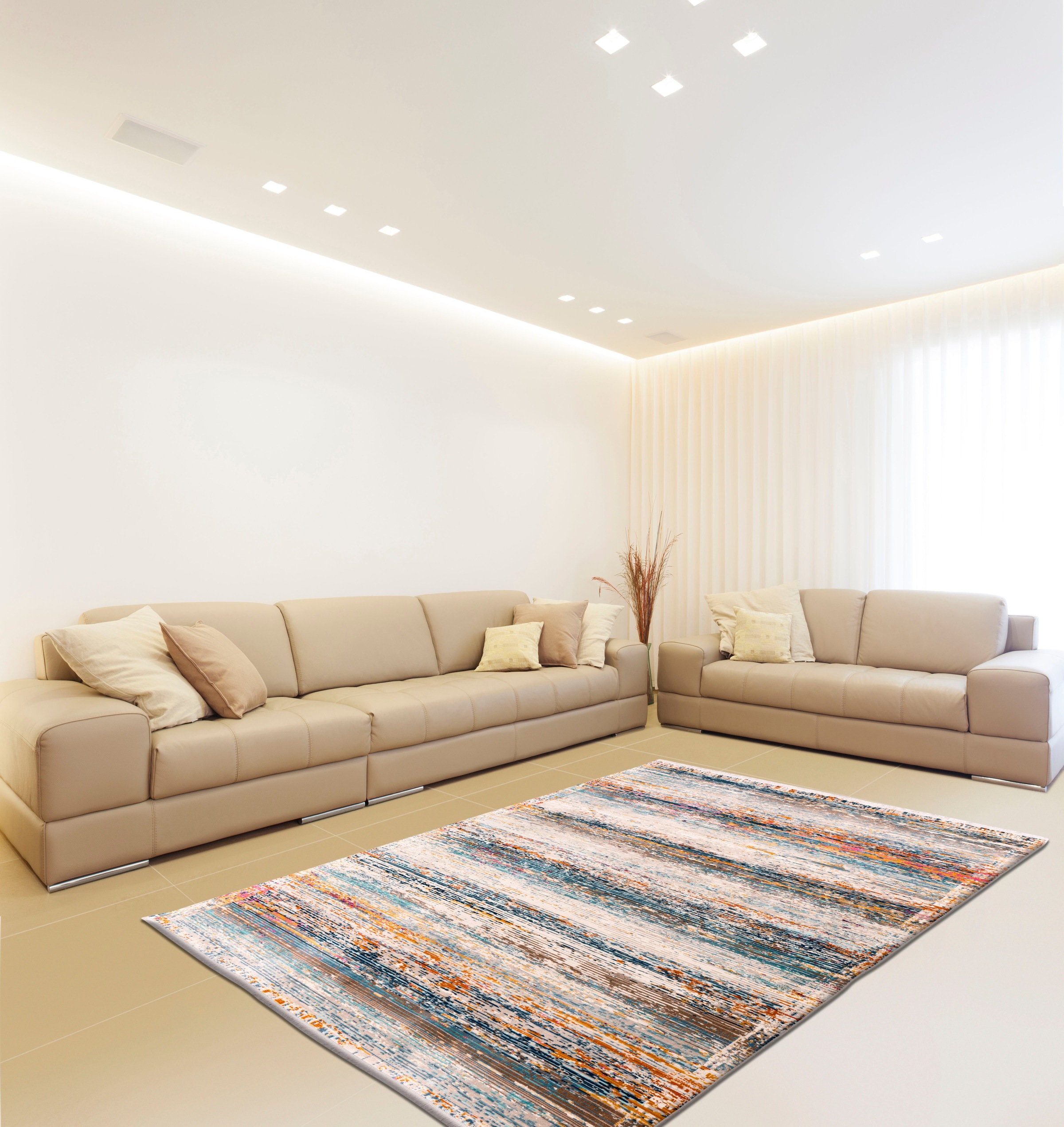calo-deluxe Teppich »Valessa-808«, rechteckig, 5 mm Höhe, Wohnzimmer