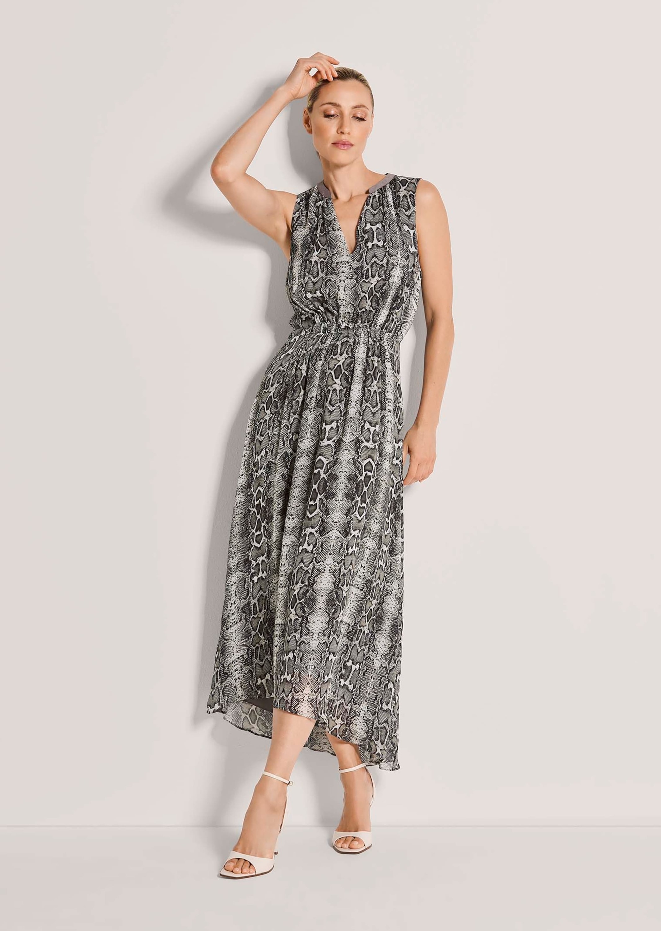 MADELEINE Midikleid »Chiffonkleid Sommerkleid mit Schlangenmuster«