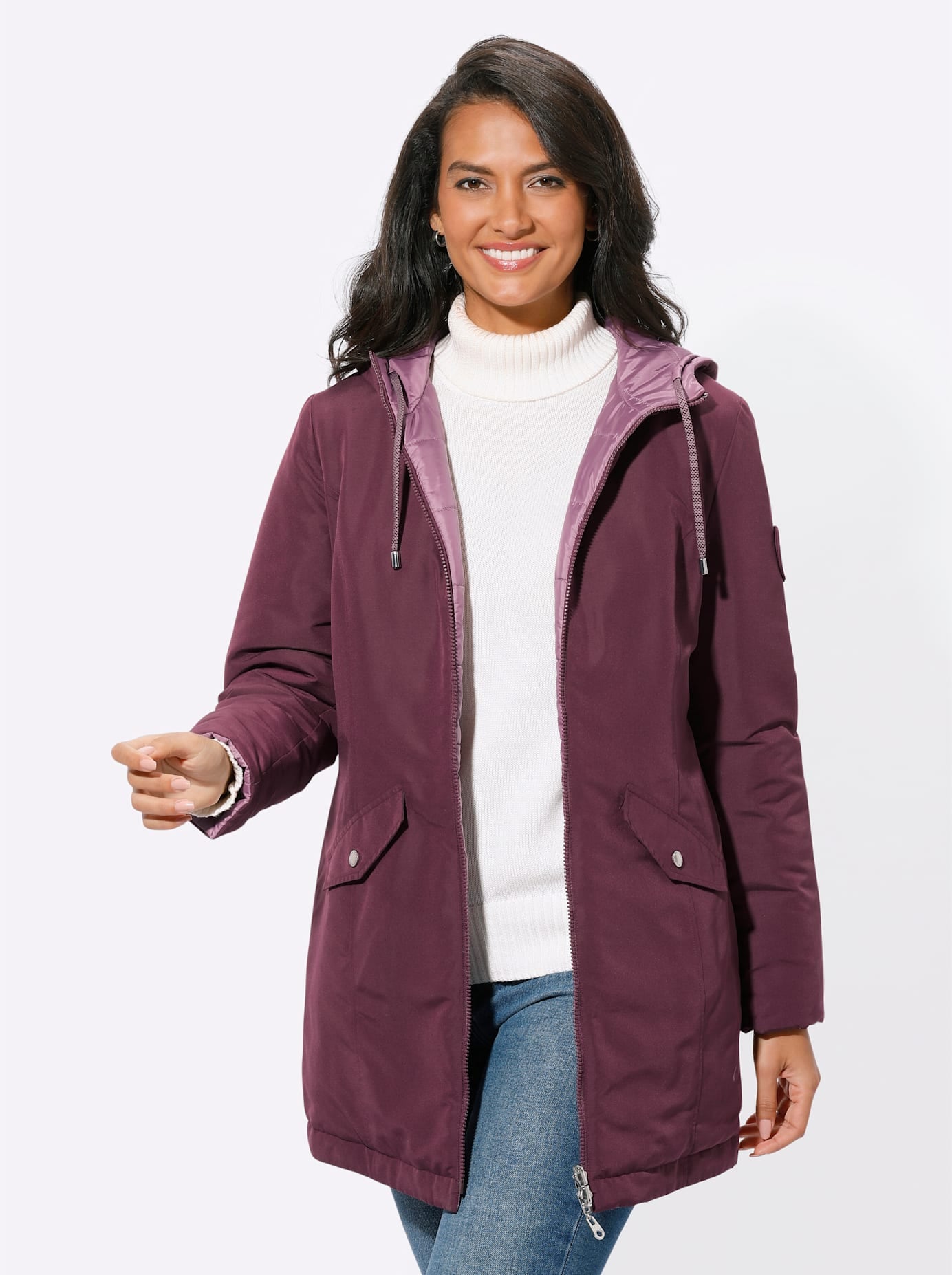 Casual Looks Wendejacke, mit Kapuze